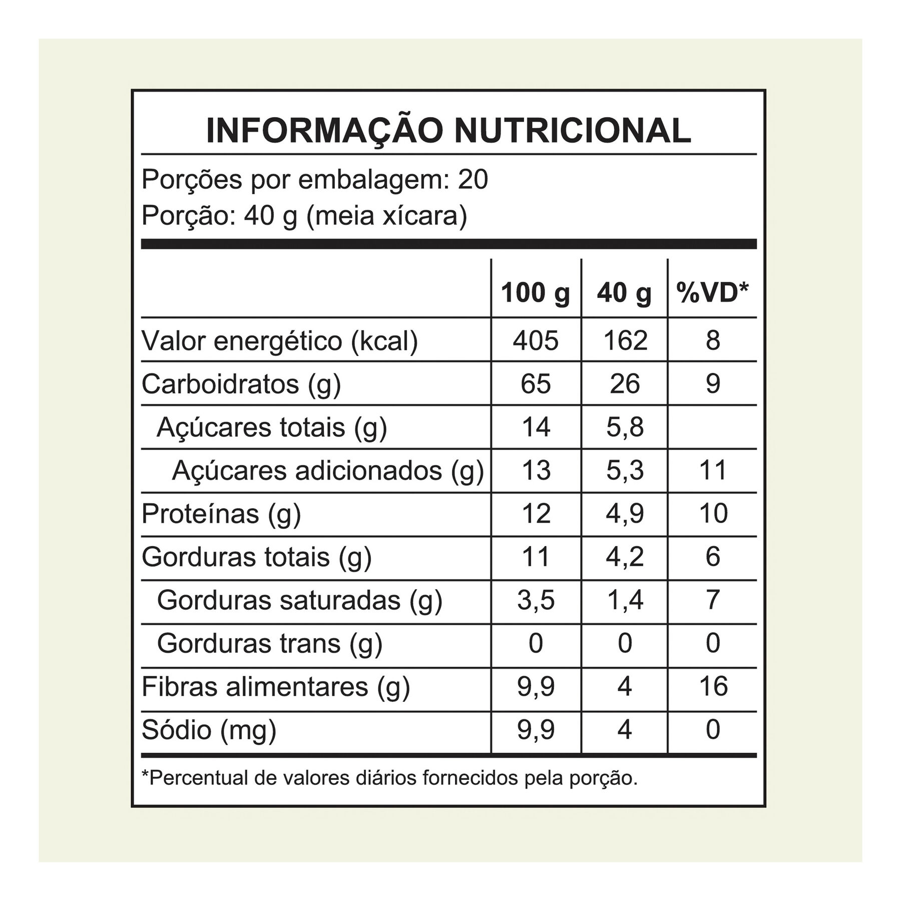 Granola Banana e Cacau Mãe Terra Pacote 800g