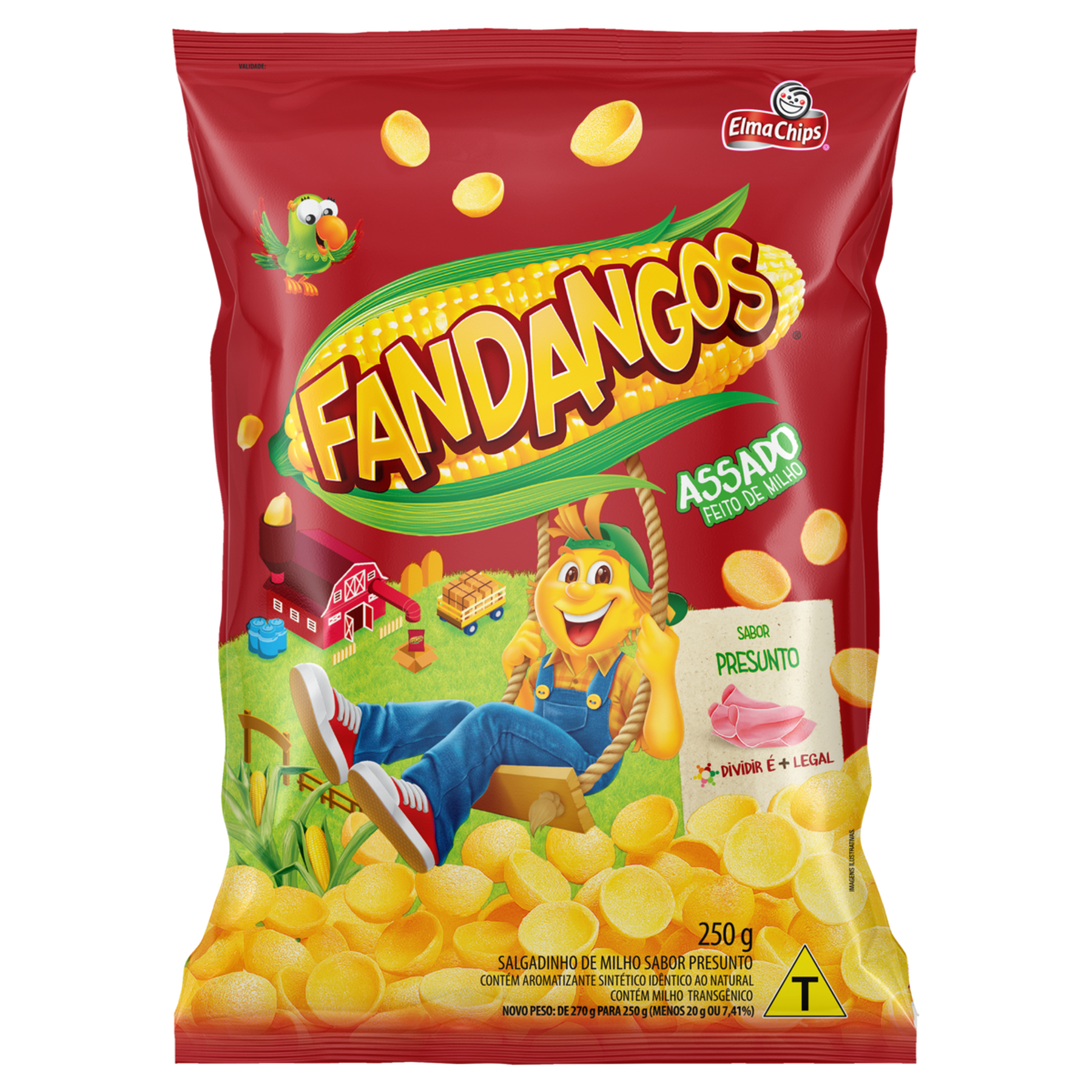 Salgadinho de Milho Presunto Fandangos Elma Chips Pacote 250g