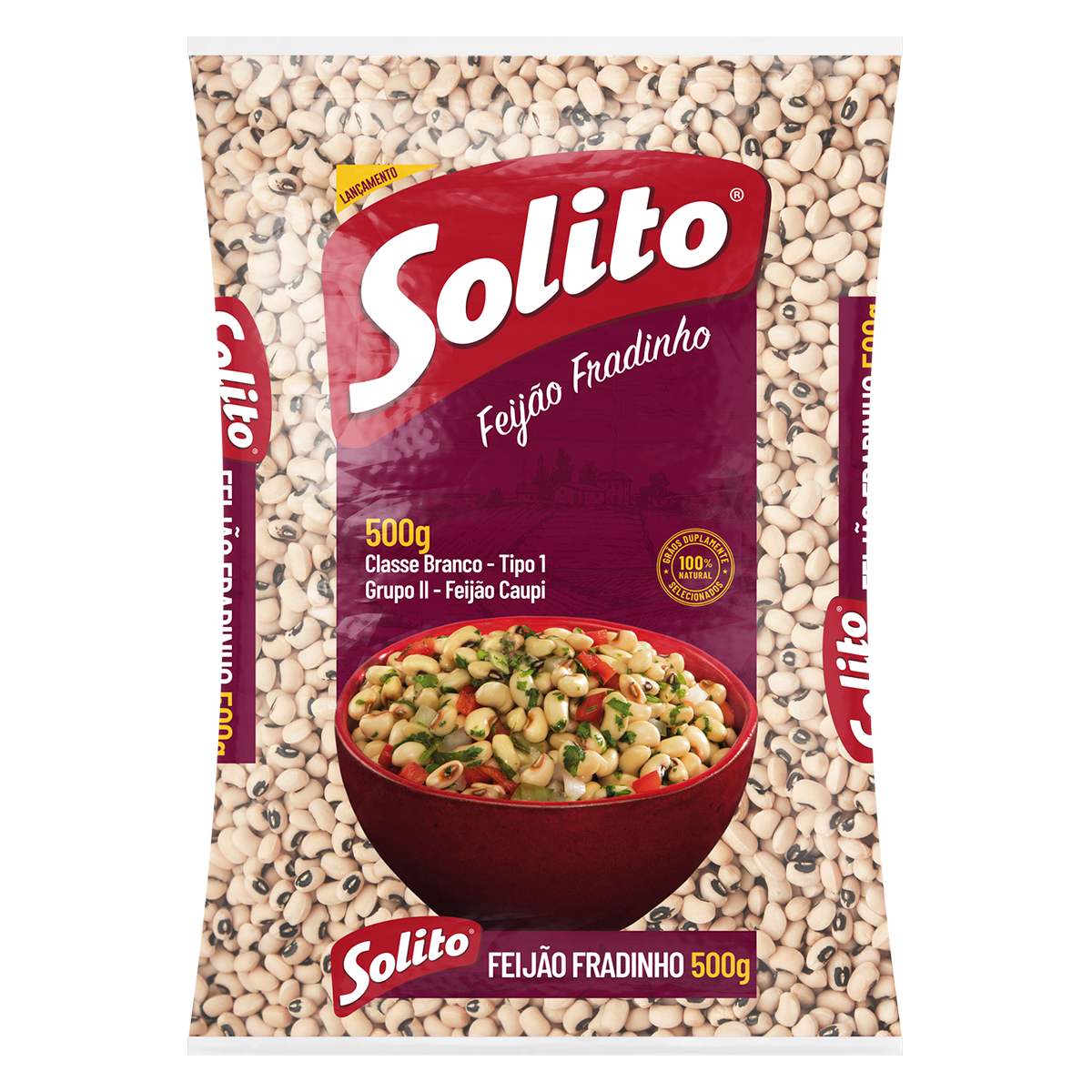 Feij&atilde;o Fradinho Solito Pacote 500g&nbsp;