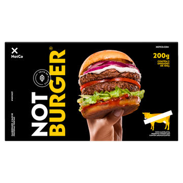 Hambúrguer Vegetal Not Burger NotCo Caixa 200g C/2 Unidades