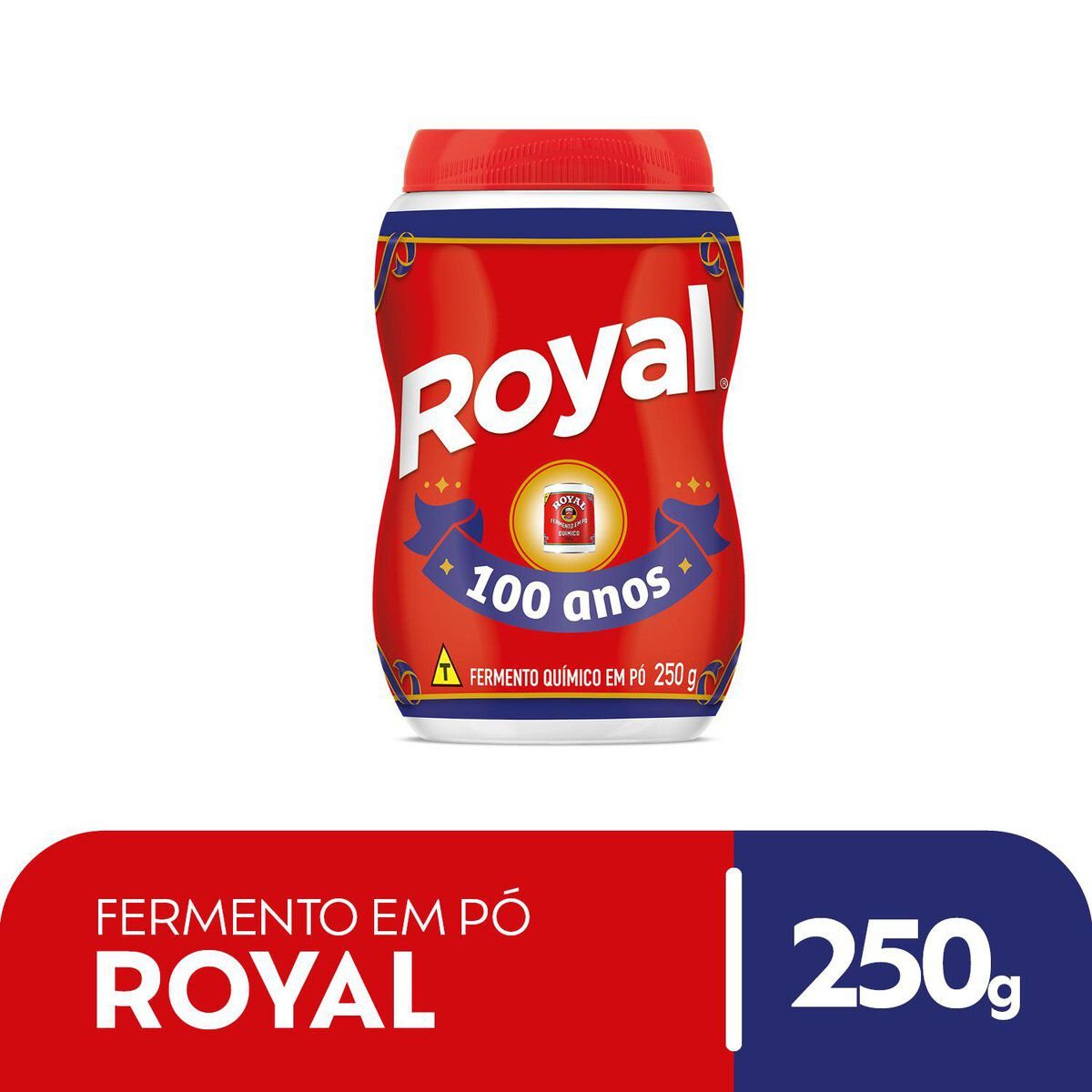 Fermento Qu&iacute;mico em P&oacute; Royal Pote 250g