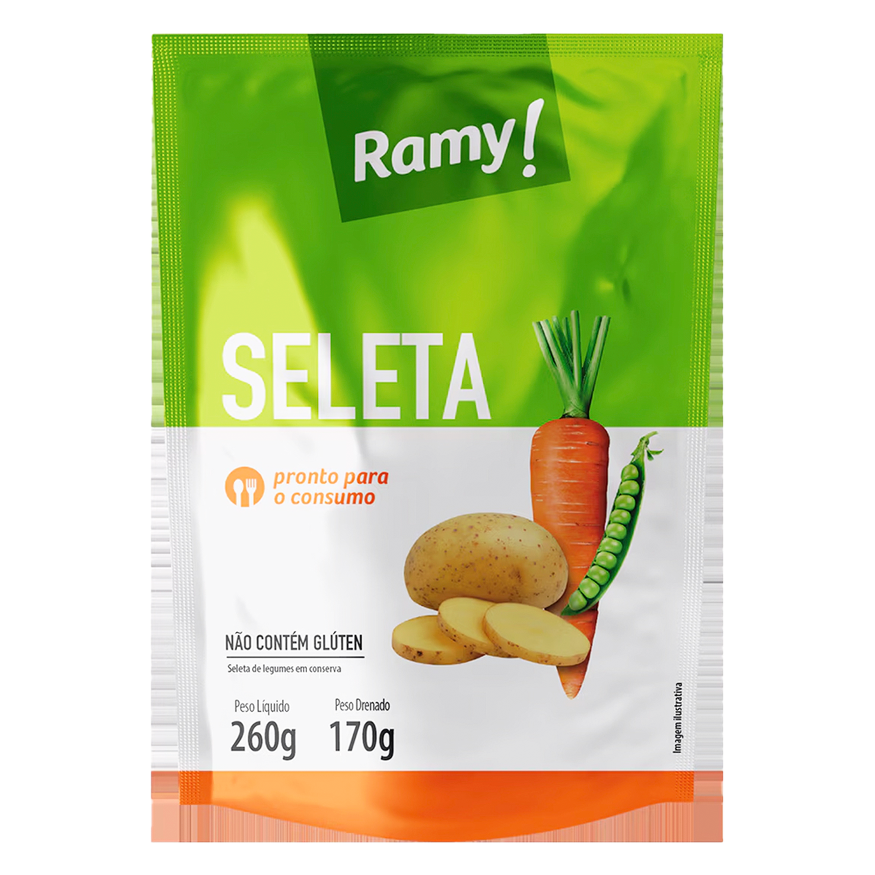 Seleta de Legumes em Conserva Ramy! Sach&ecirc; 170g