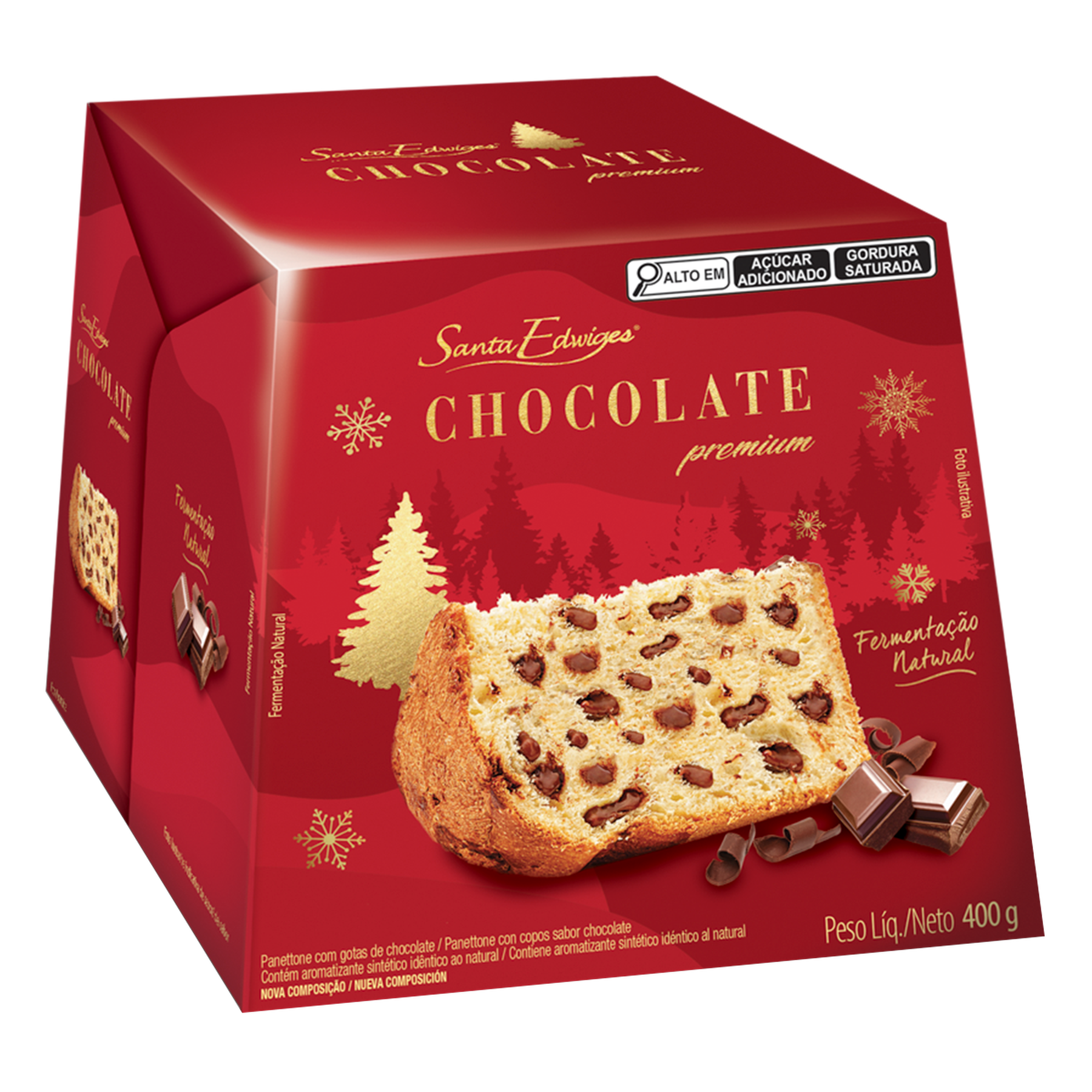 Panetttone Chocolate Santa Edwiges 400g