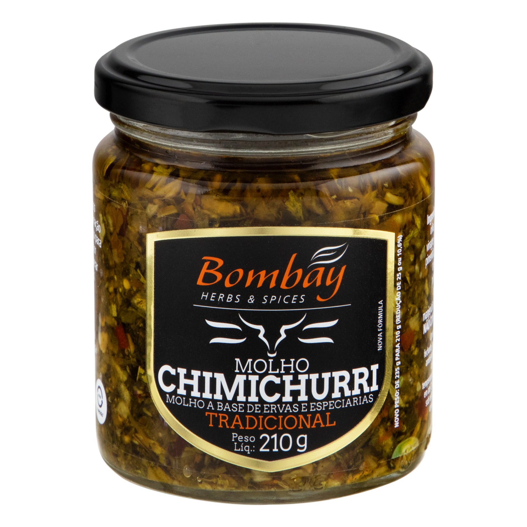 Molho Chimichurri Tradicional Bombay Vidro 210g