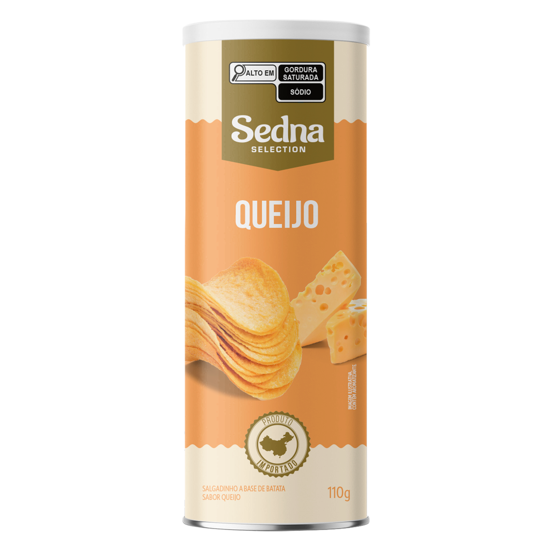 Salgadinho Batata Queijo Sedna Tubo 110g