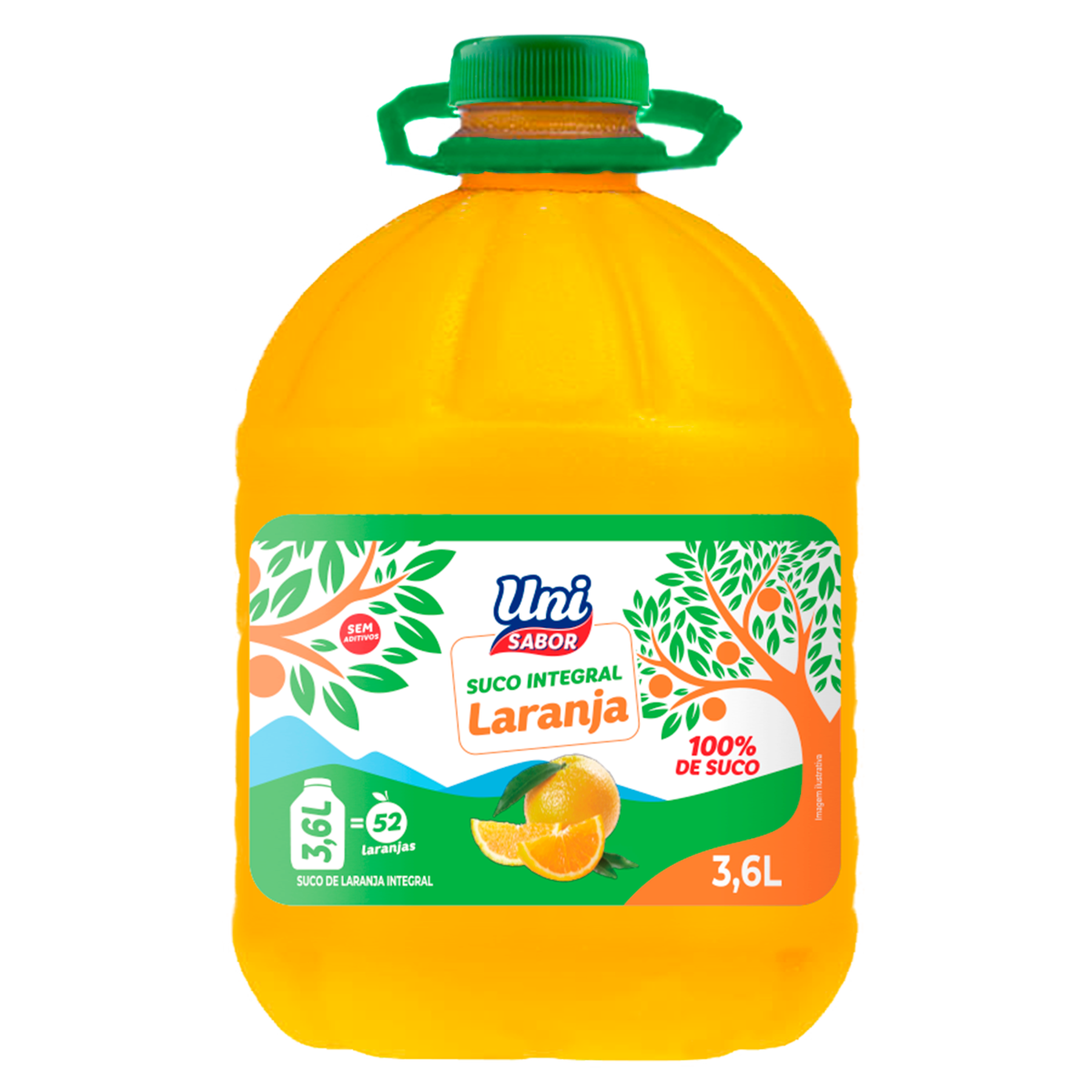 Suco Integral Laranja Uni Sabor 3,6l