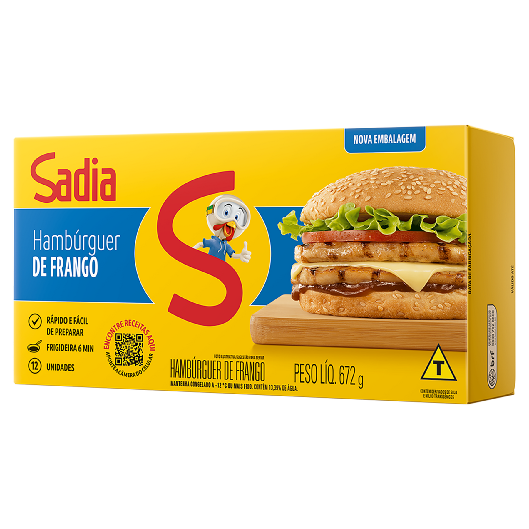 Hamburguer de Frango Sadia 672g