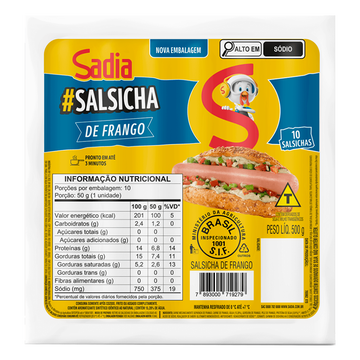 Salsicha de Frango Sadia 500g