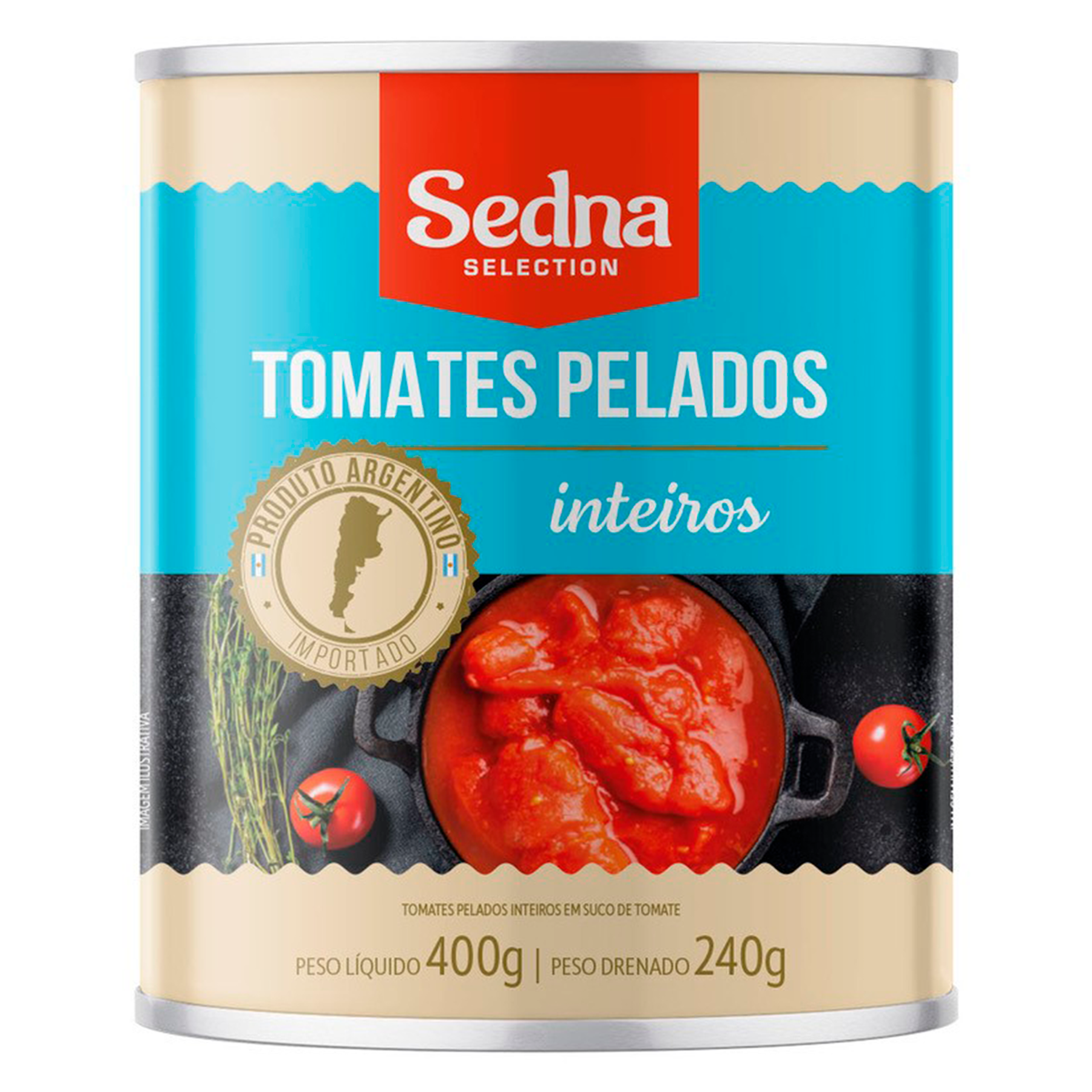 Tomates Pelados Inteiros Sedna Lata 400g