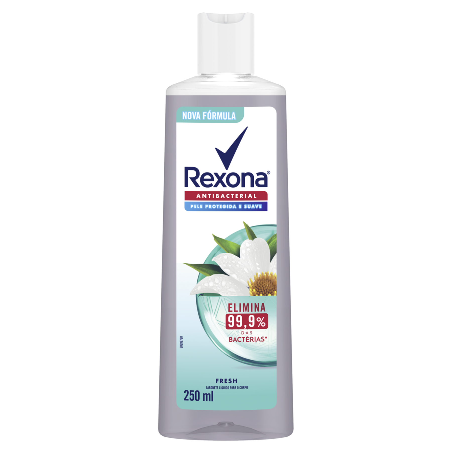 Sabonete L&iacute;quido Antibacterial Fresh Rexona Frasco 250ml