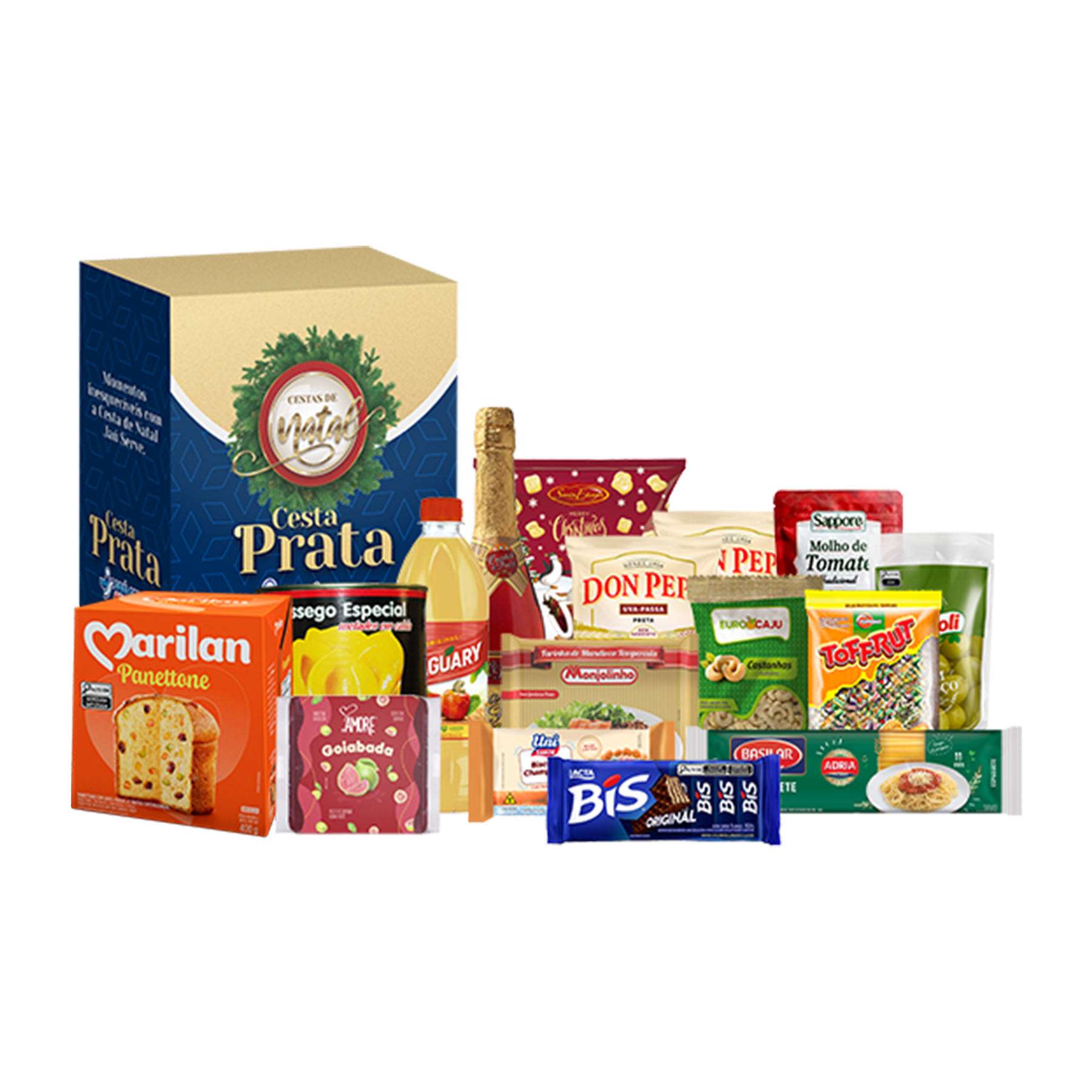 Cesta de Natal Prata