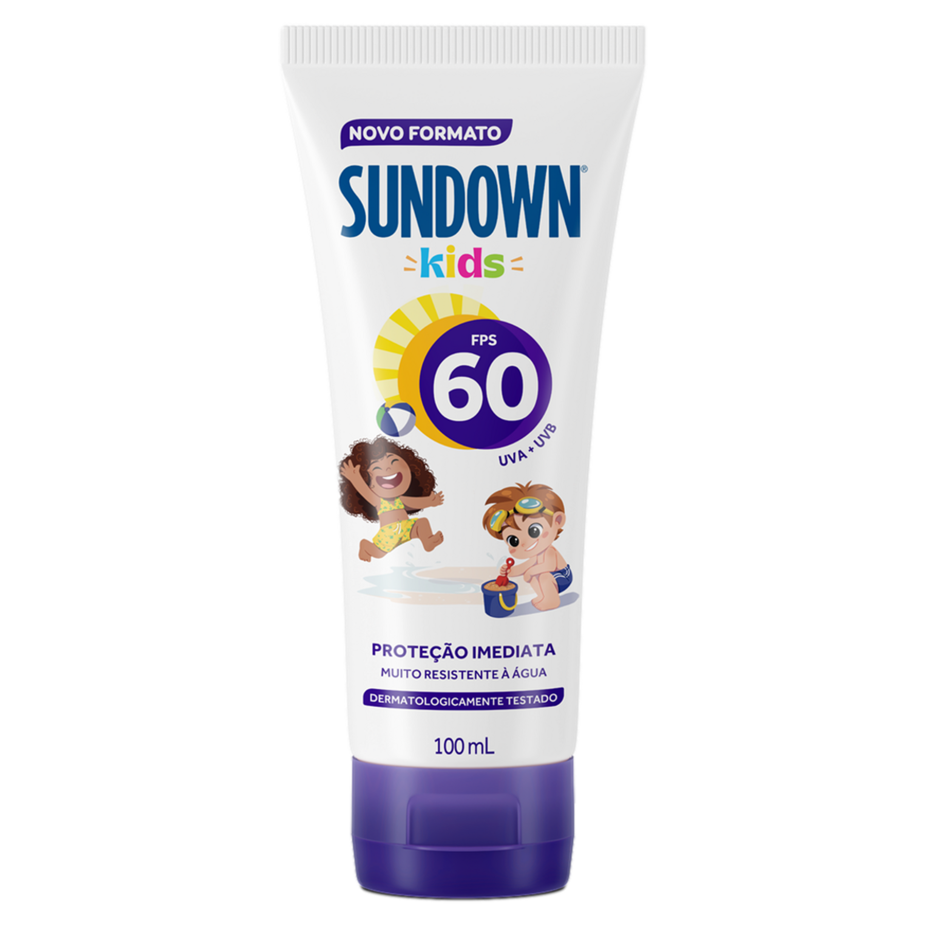 Protetor Solar FPS 60 Sundown Kids Bisnaga 100ml