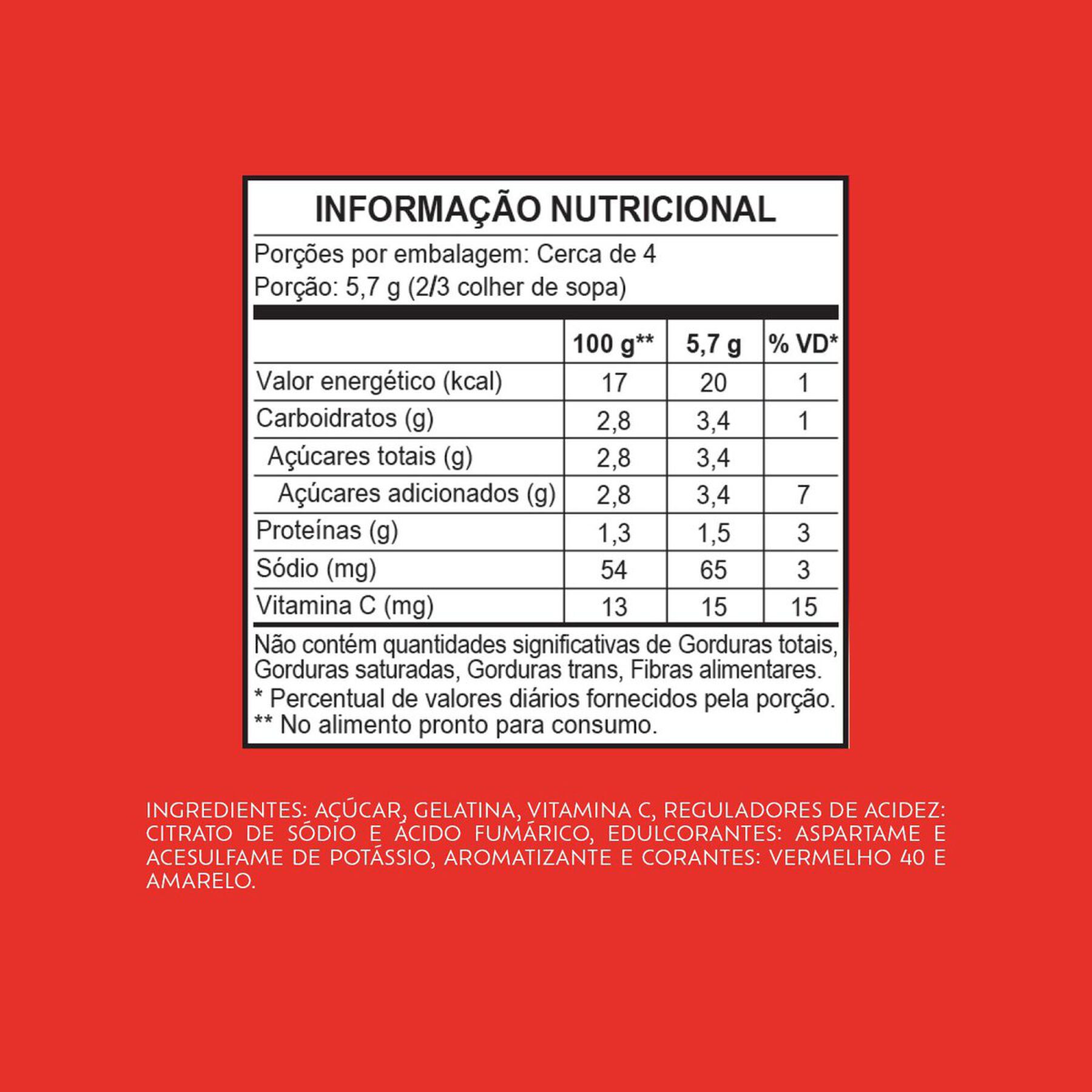 Gelatina em Pó Morango Royal Pacote 25g