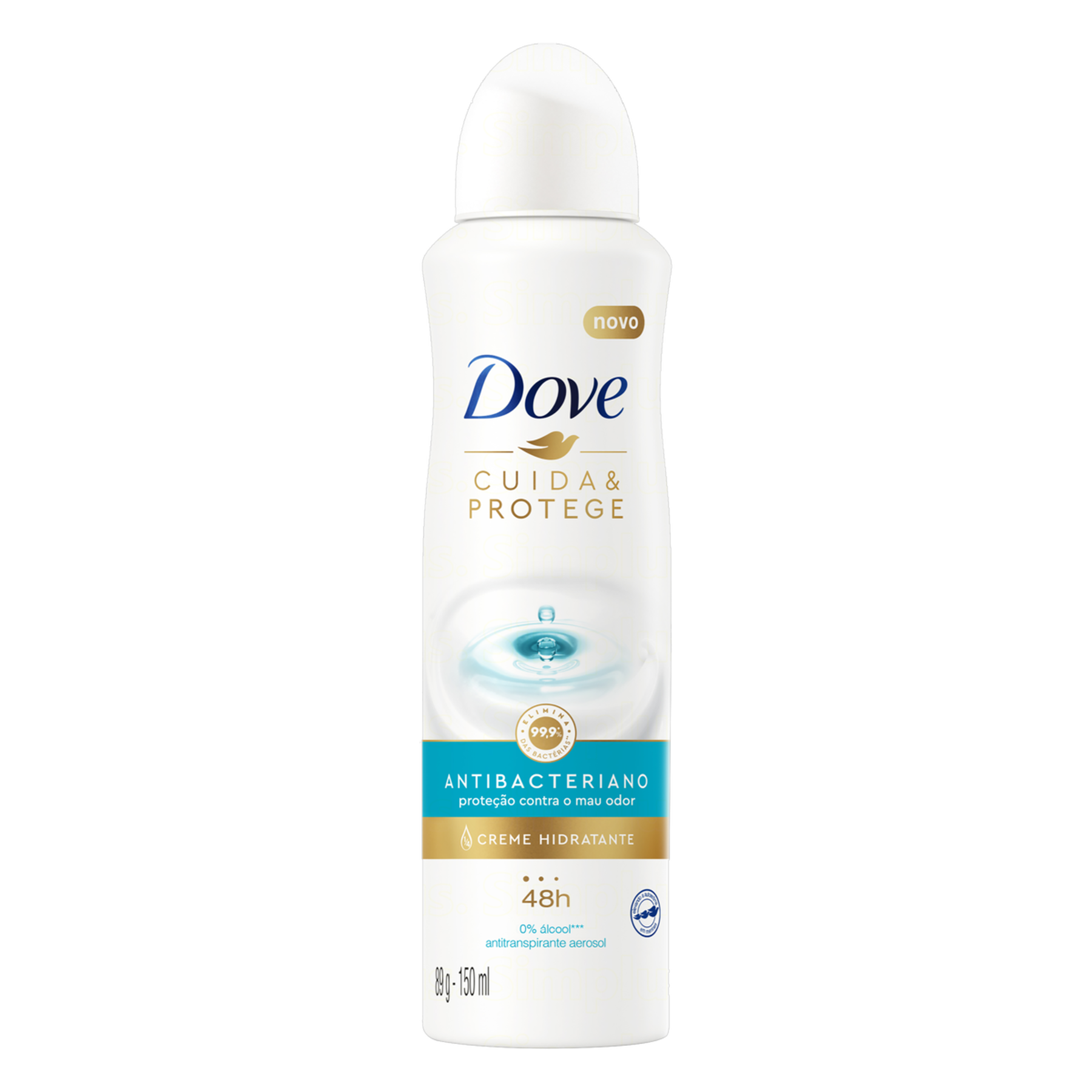 Antitranspirante Aerossol Antibacteriano Dove Cuida & Protege 150ml