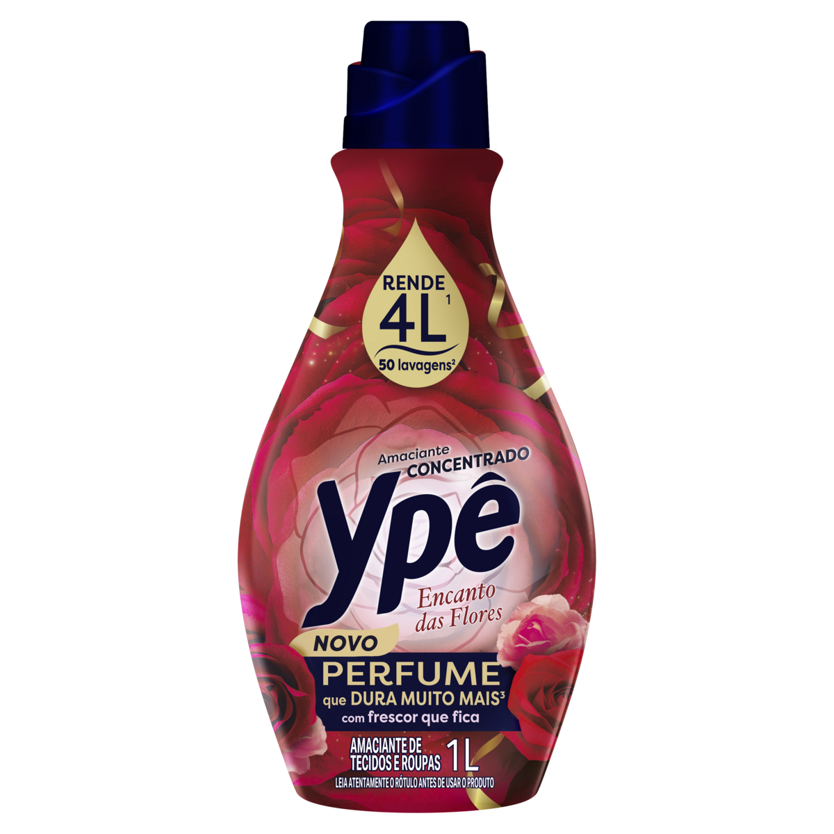 Amaciante de Roupa Concentrado Encanto das Flores Yp&ecirc; Frasco 1l