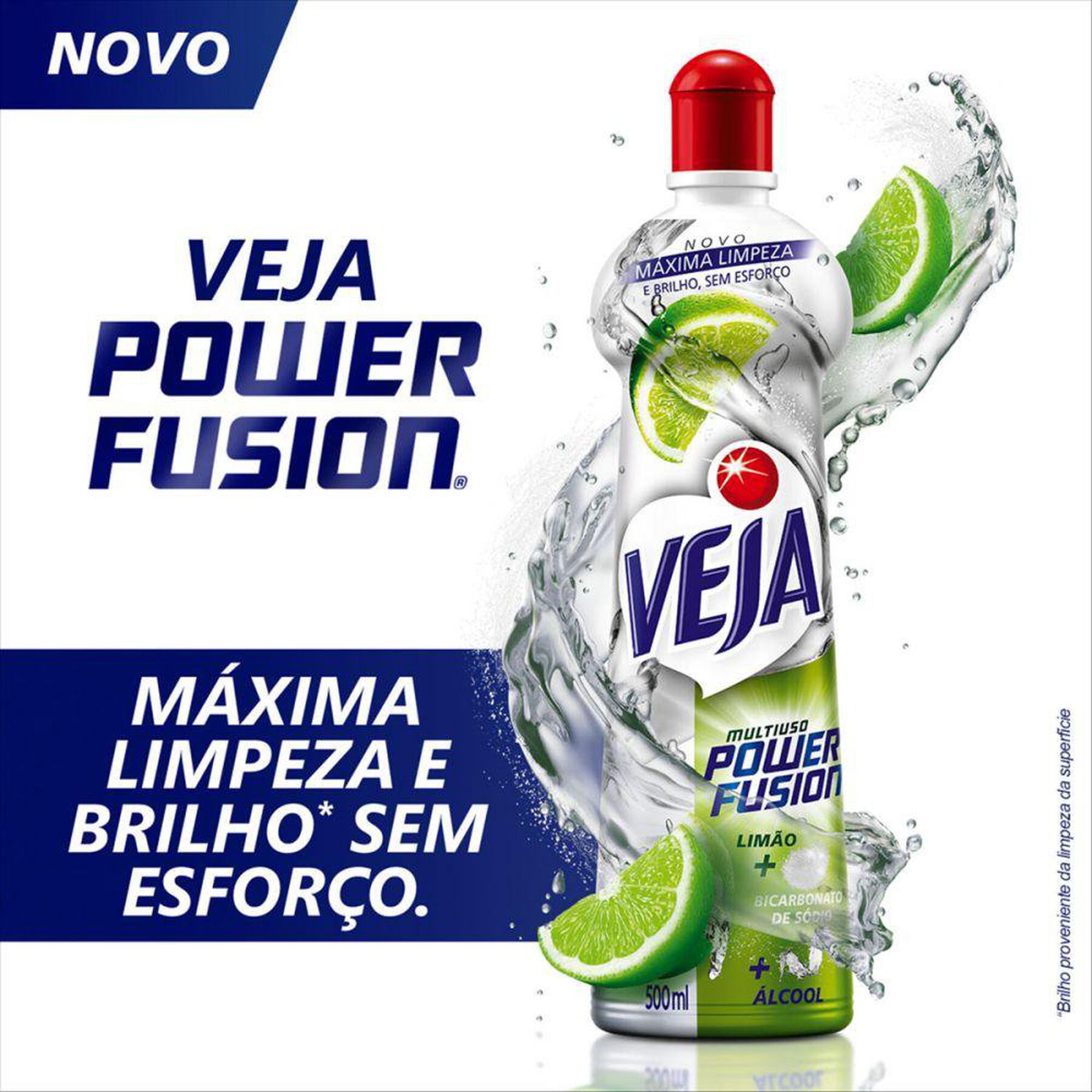 Limpador Multiuso Lim&atilde;o Veja Power Fusion Squeeze 500ml&nbsp;