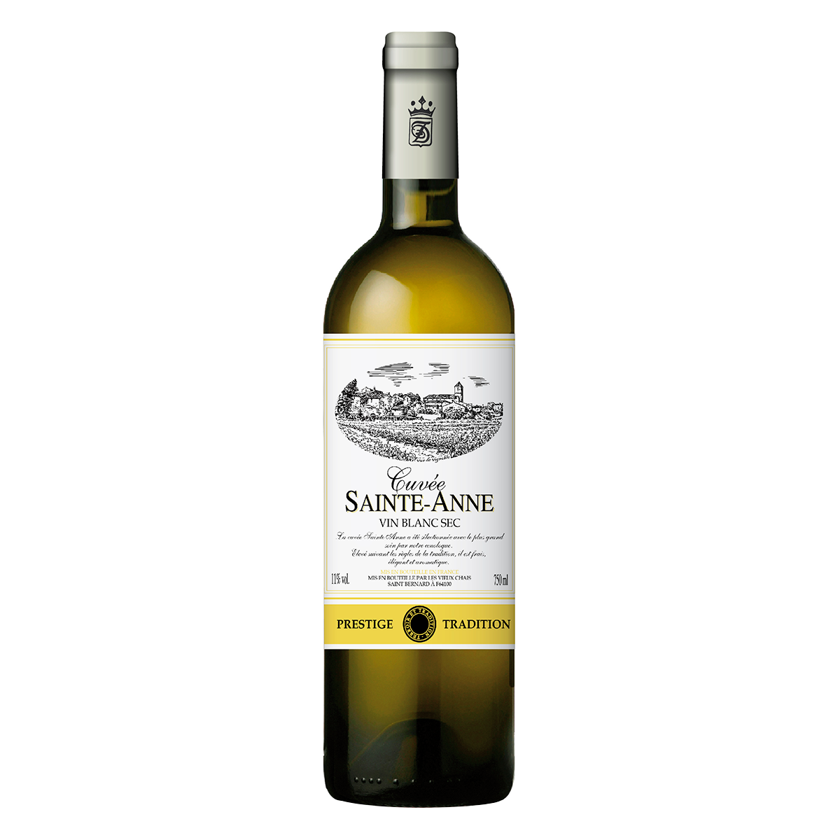Vinho Branco Cuv&eacute;e Sainte-Anne Garrafa 750ml