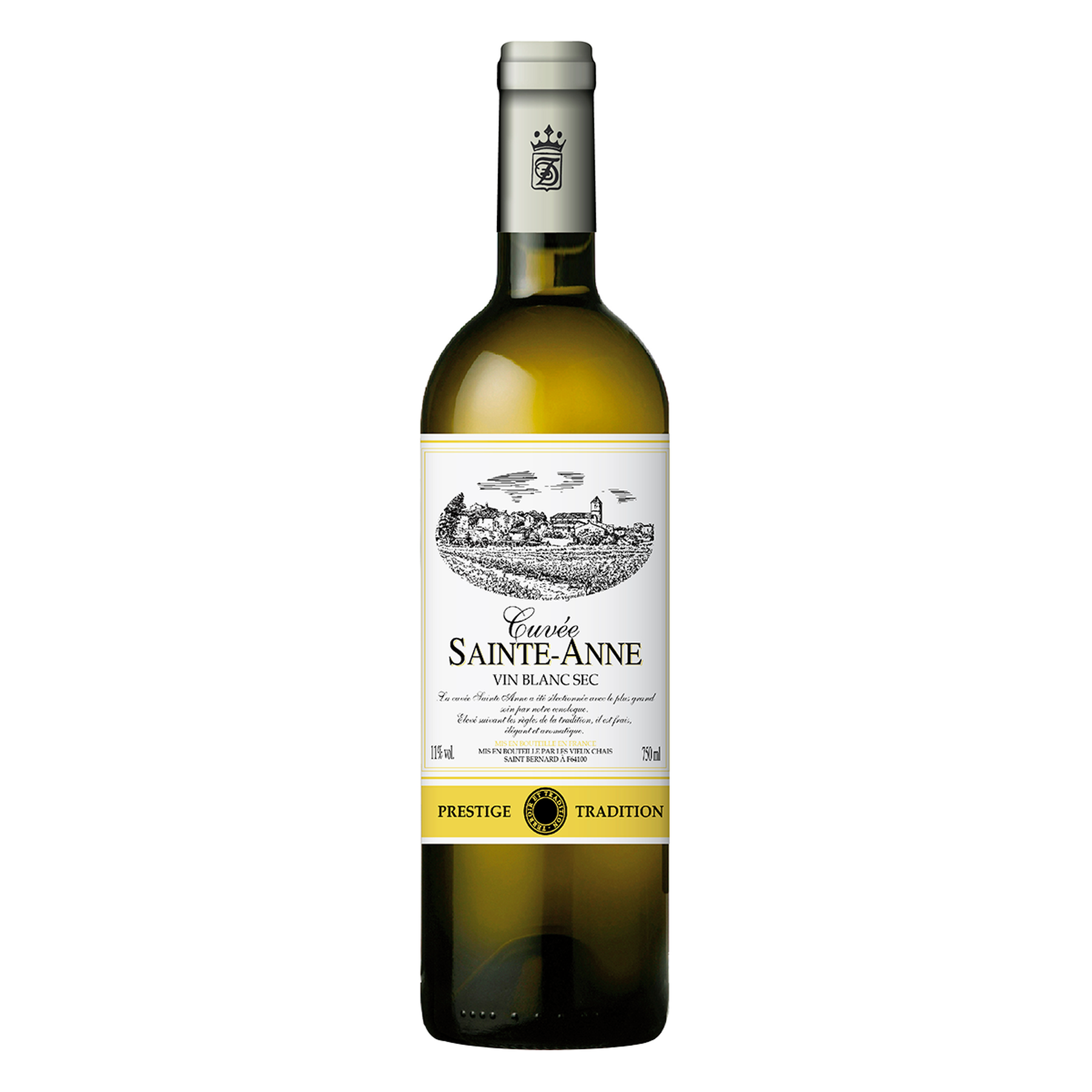 Vinho Branco Cuv&eacute;e Sainte-Anne Garrafa 750ml