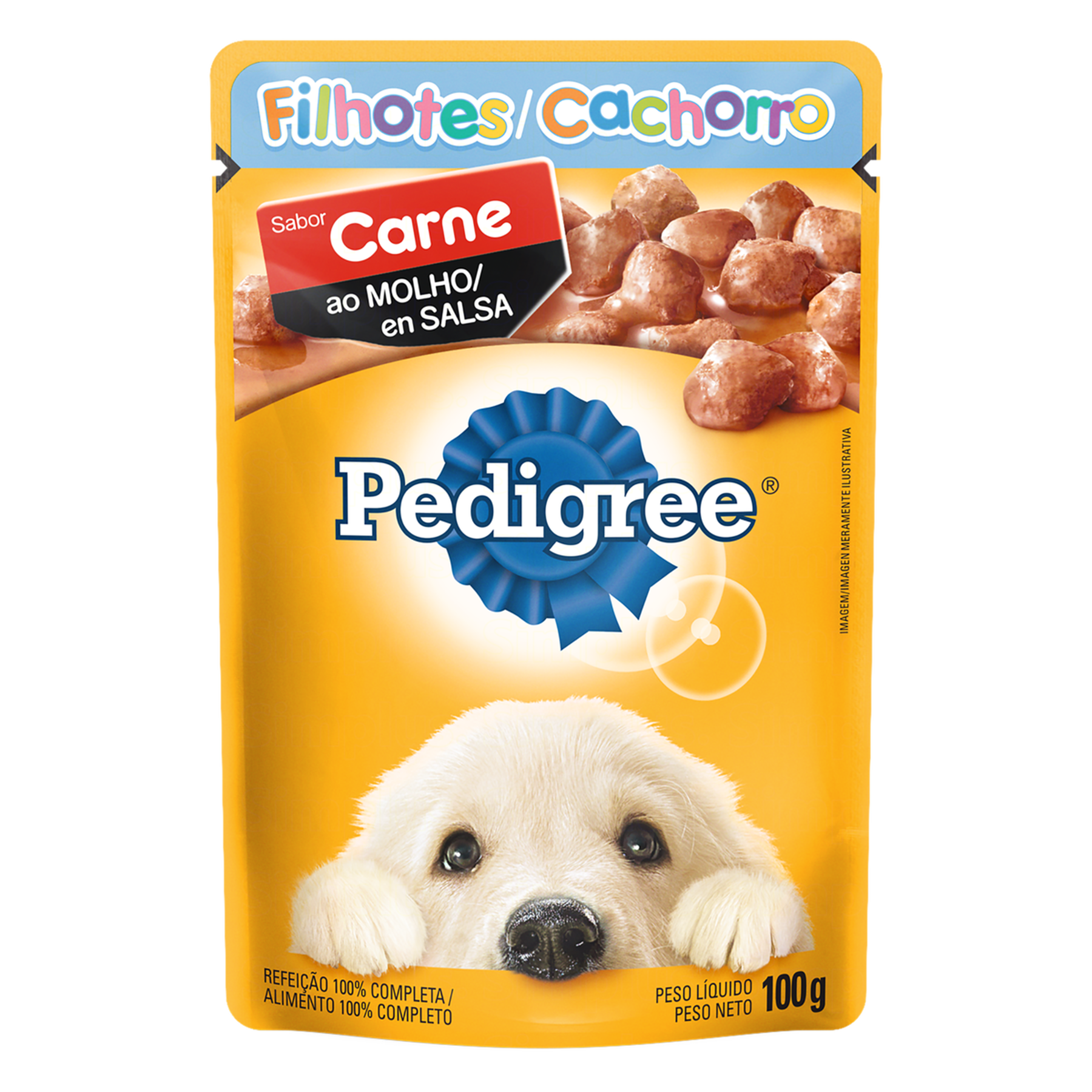 Alimento para Cães Filhotes Carne ao Molho Pedigree Vital Pro Sachê 100g