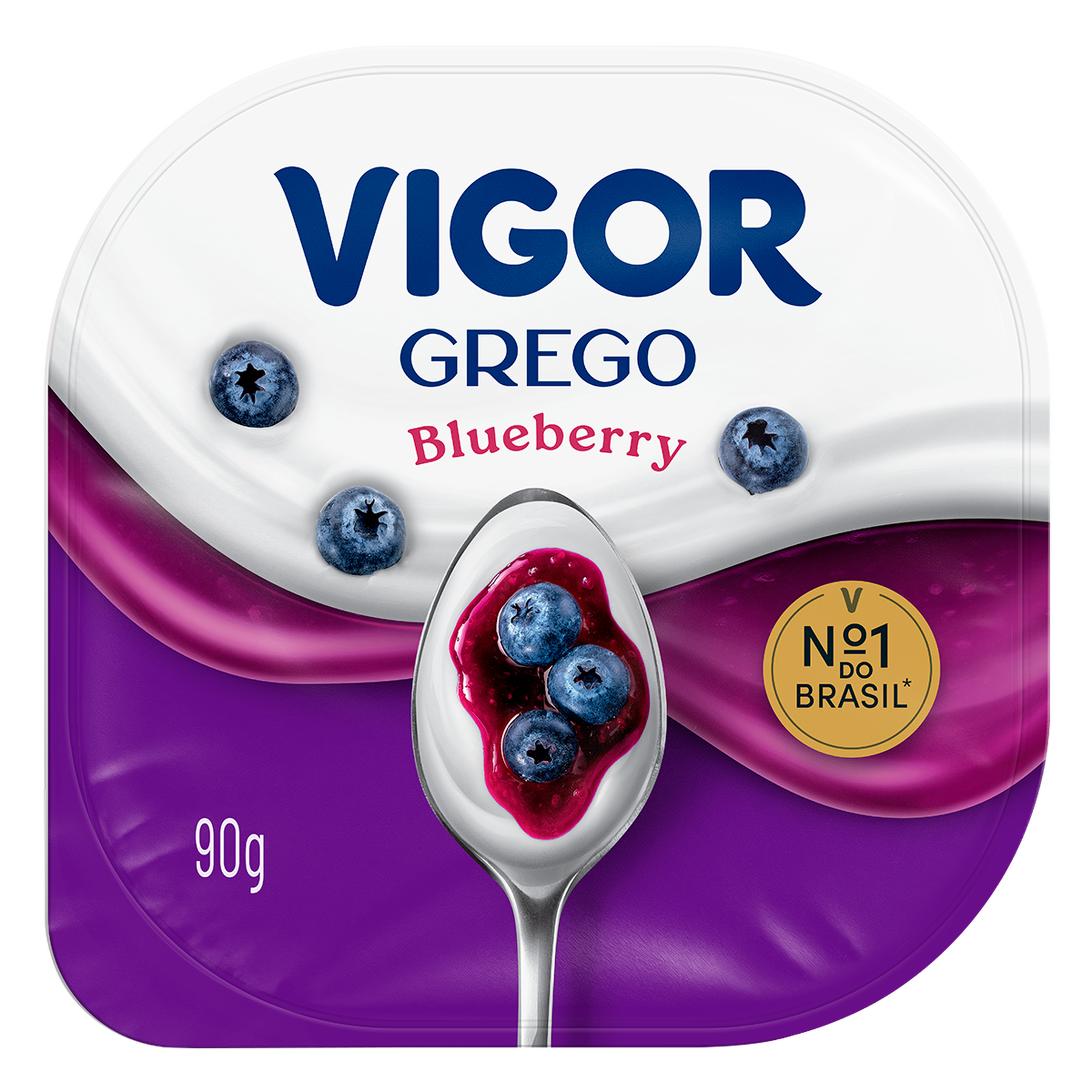 Iogurte Grego Blueberry Vigor Pote 90g