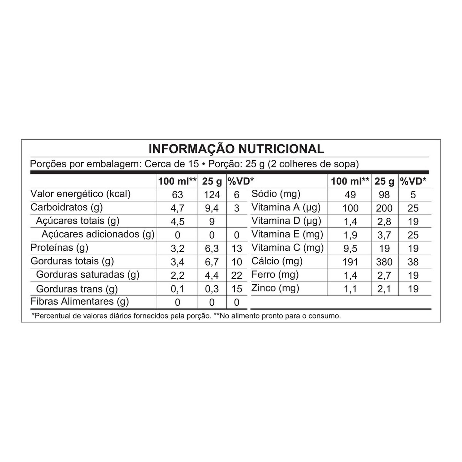 Leite em Pó Ninho Integral Instantâneo Lata 380g
