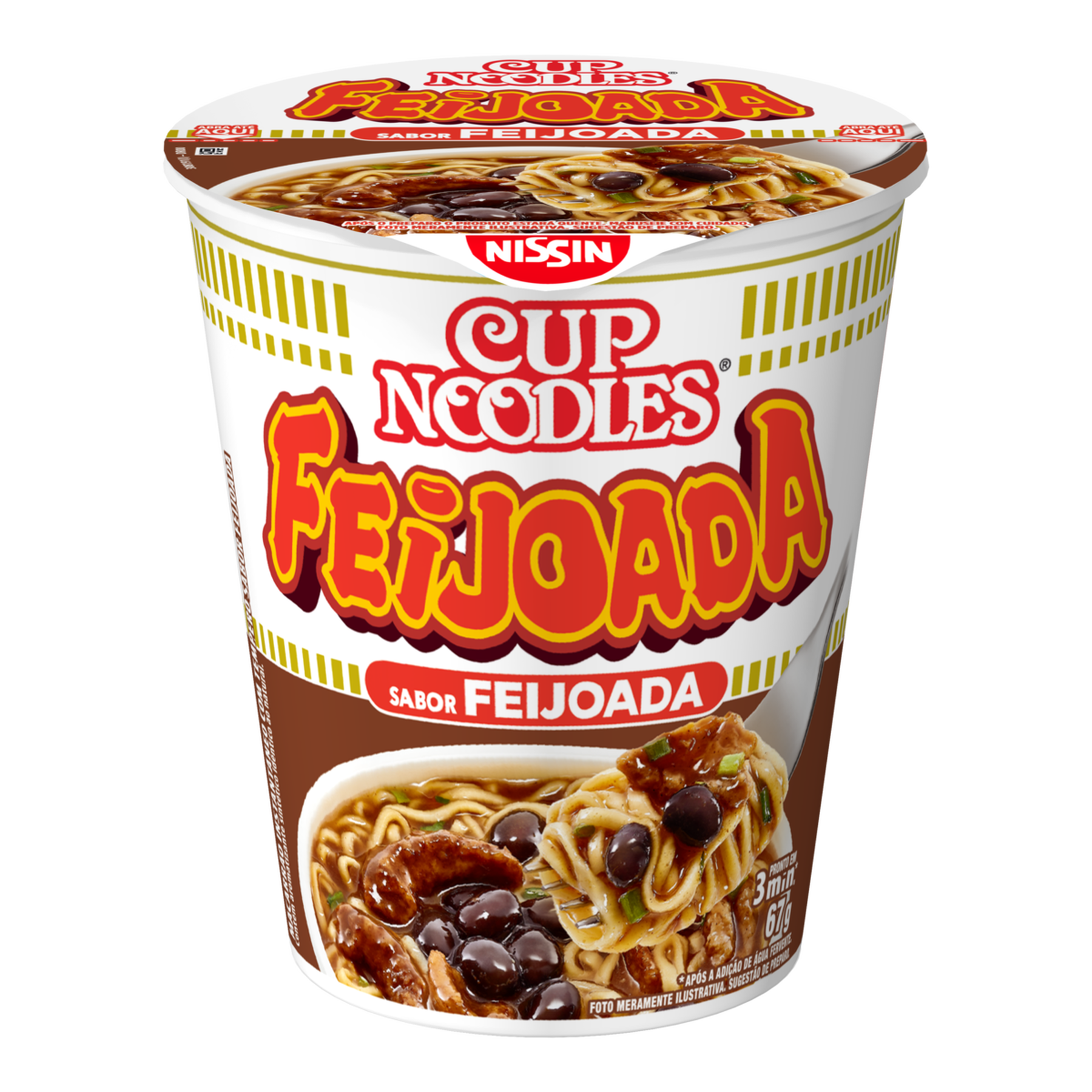 Macarrão Instantâneo Feijoada Cup Noodles Nissin Copo 67g