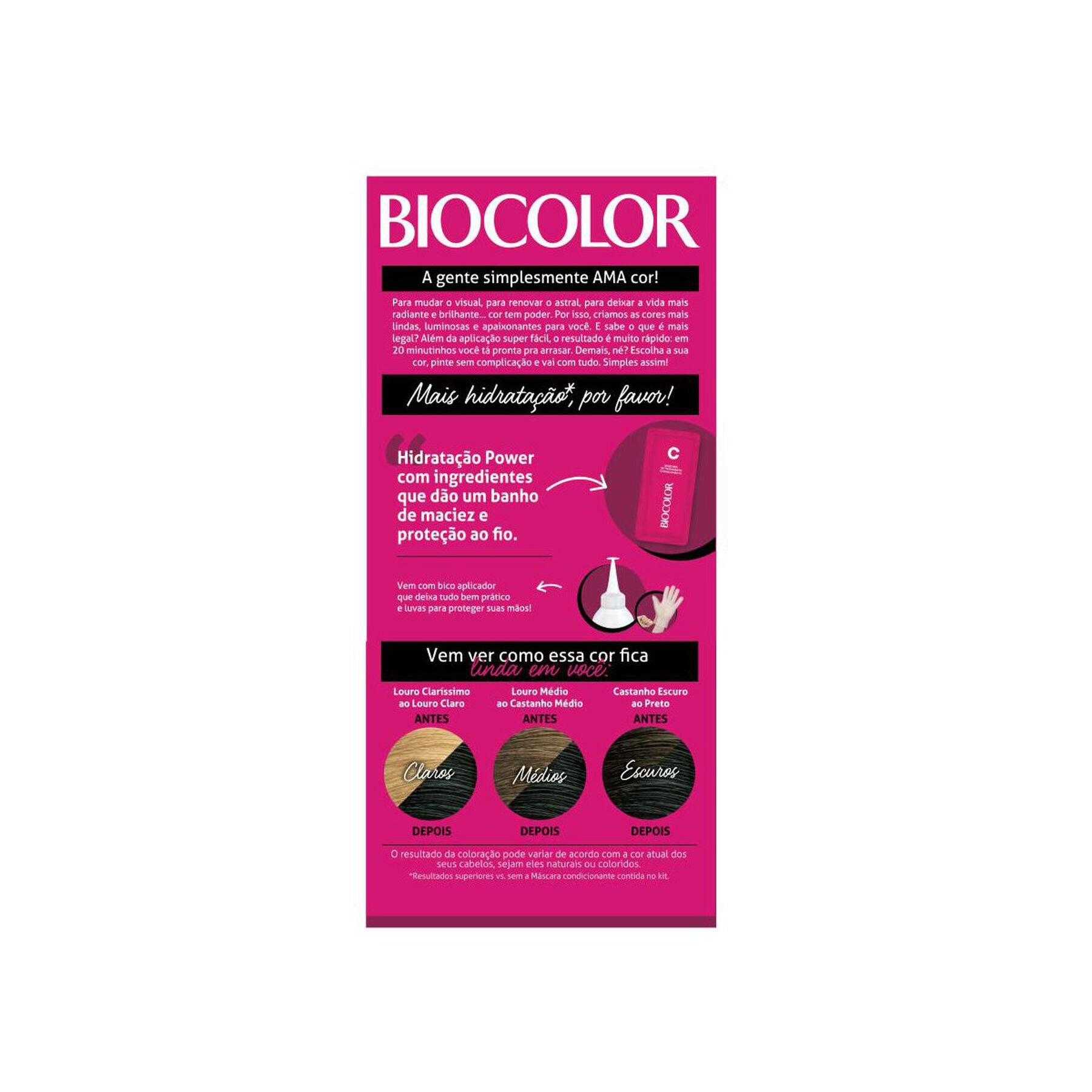 Tintura para Cabelo Preto 1.0 Biocolor