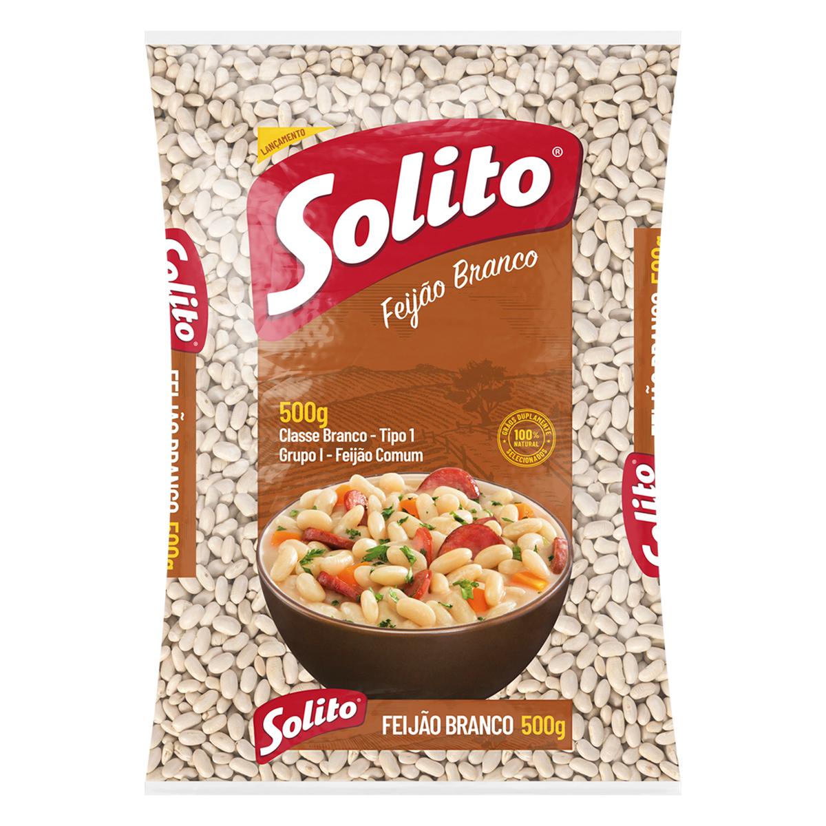 Feij&atilde;o Branco Solito Pacote 500g