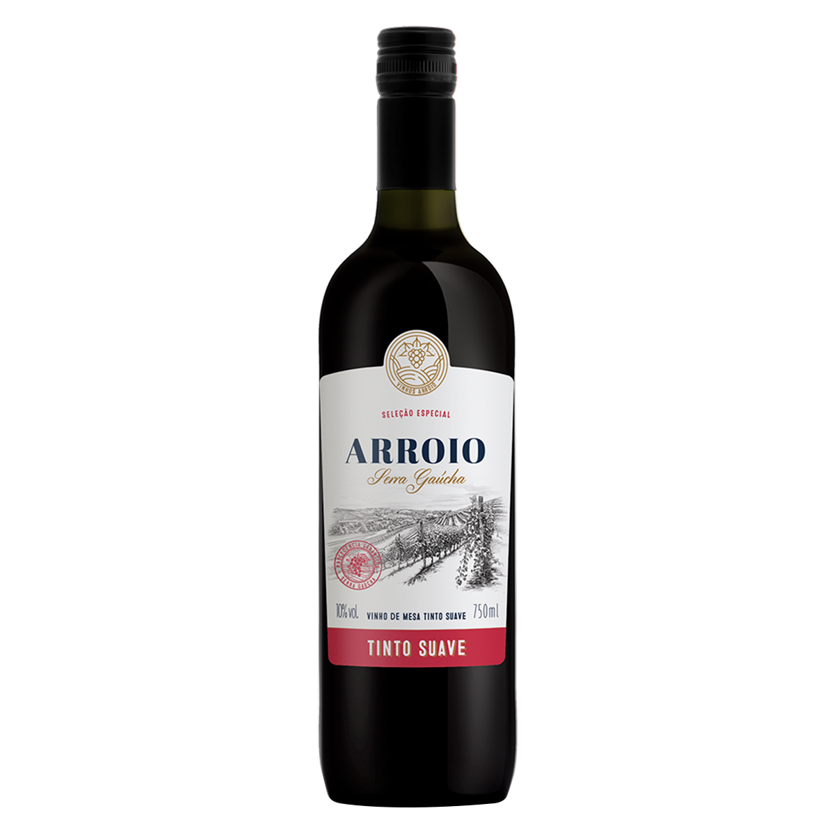 Vinho Tinto Suave Arroio Garrafa 750ml