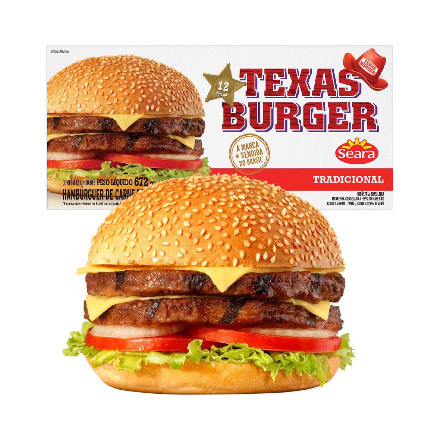 Hambúrguer Texas Burger 672g