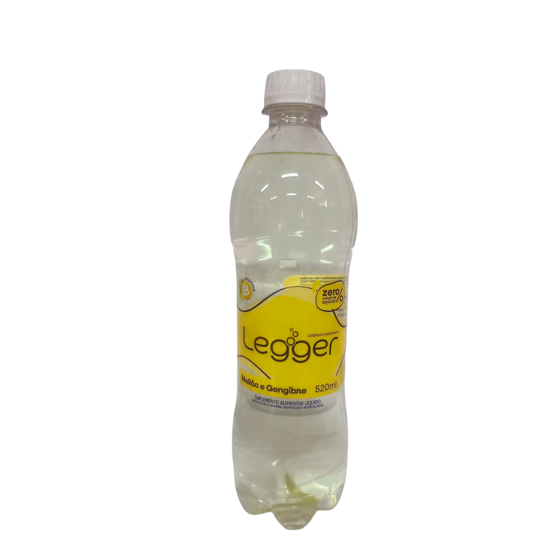 Refrigerante Mel&atilde;o e Gengibre Zero Legger Garrafa 520ml