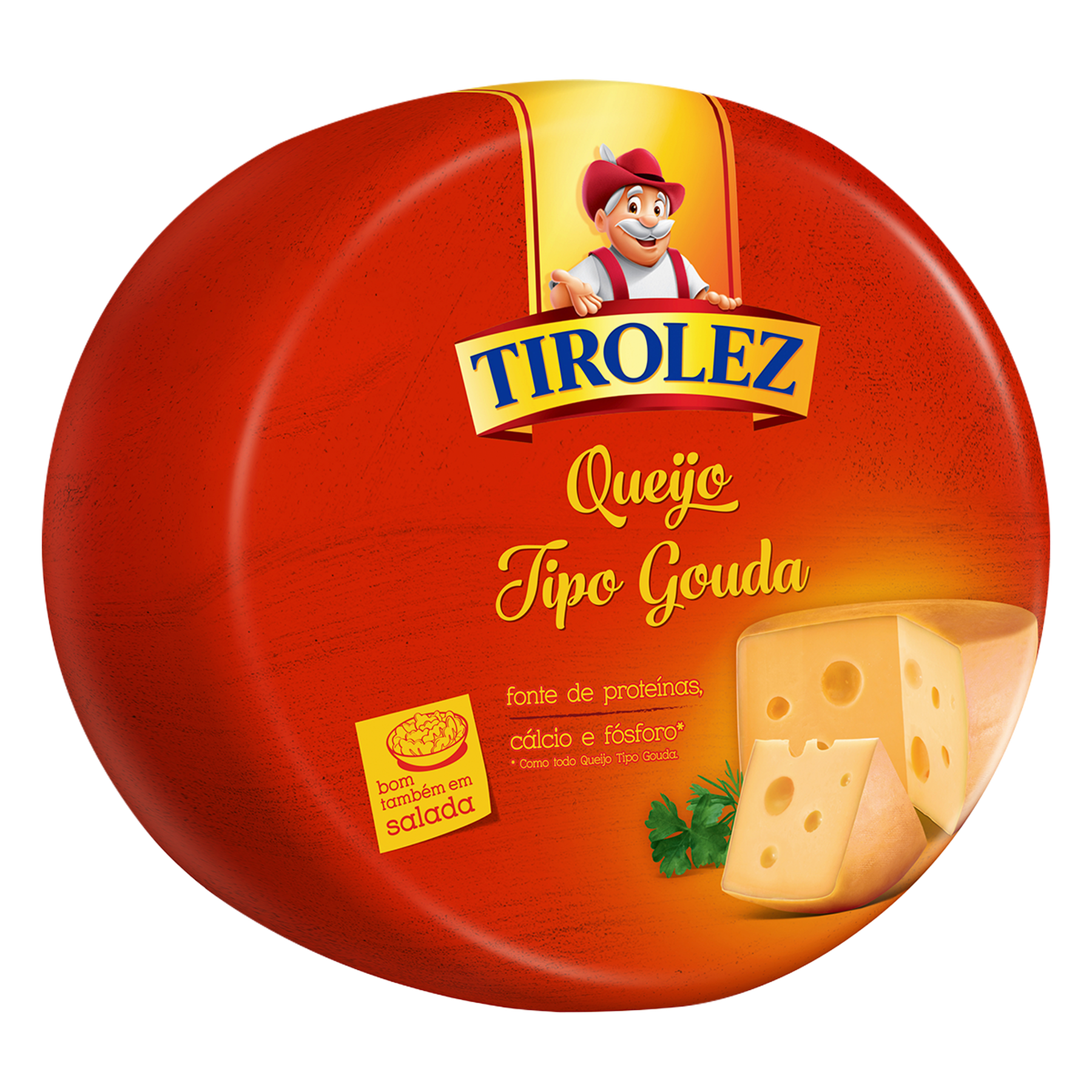 Queijo Gouda Peda&ccedil;o Tirolez aprox. 170g