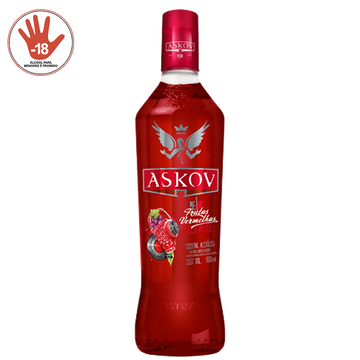 Vodka Frutas Vermelhas Askov 900ml