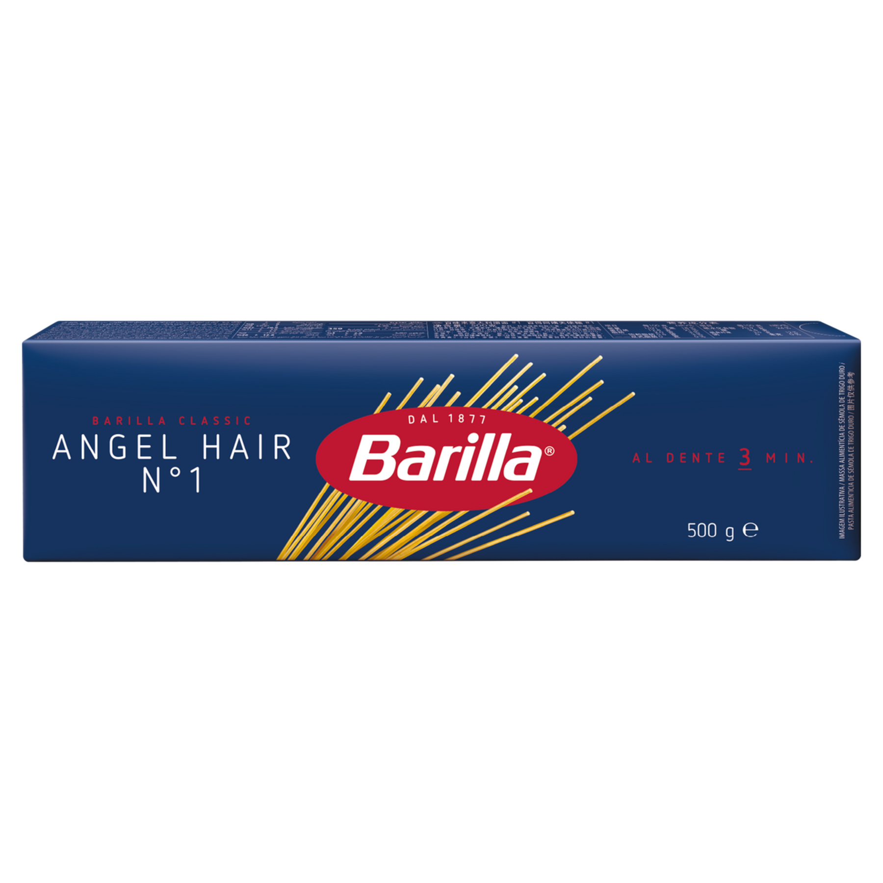 Macarrão de Sêmola de Trigo Duro Angel Hair 1 Barilla Classic Caixa 500g