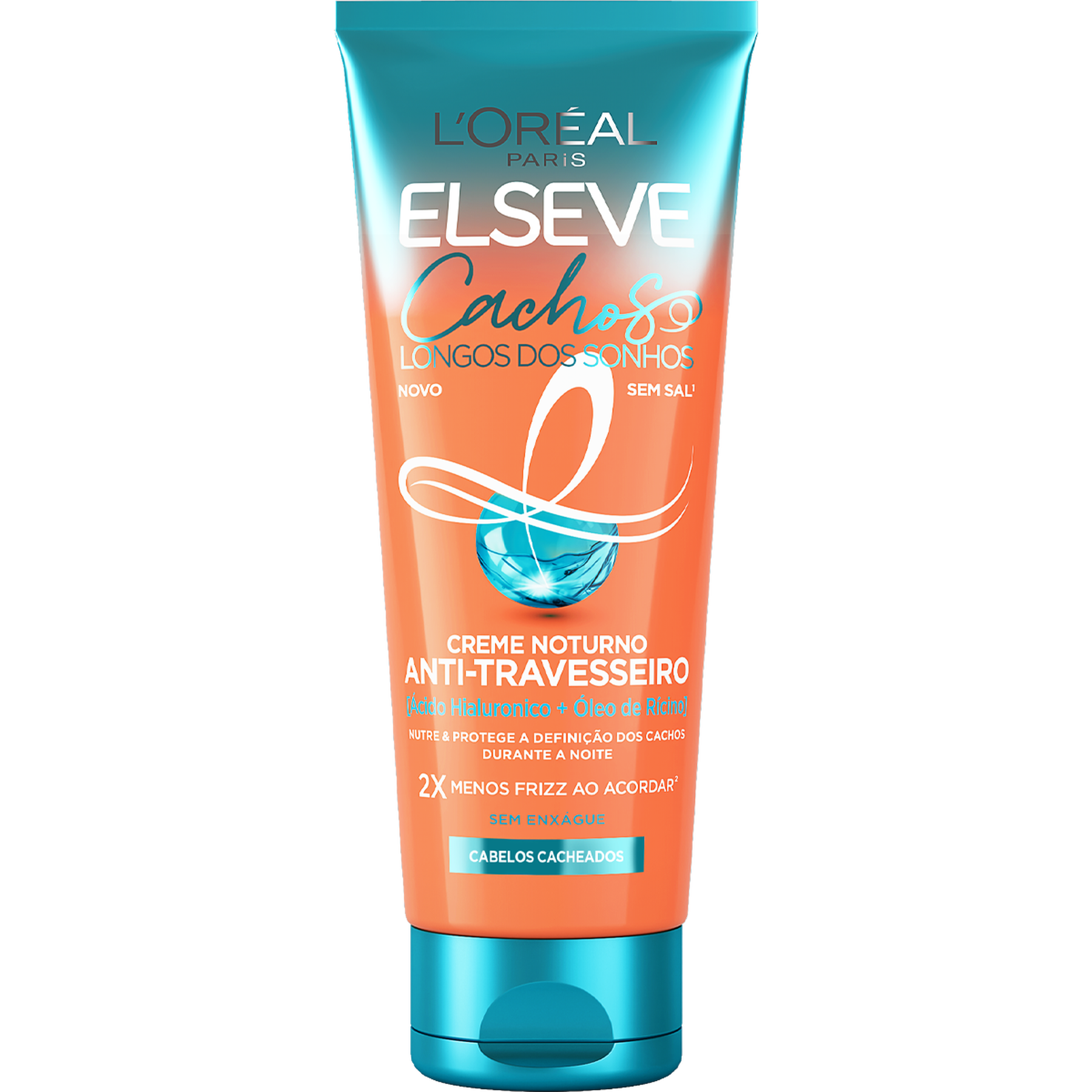 Creme Noturno Anti-Travesseiro Cachos Longos dos Sonhos Elseve L'Oréal Paris 200g
