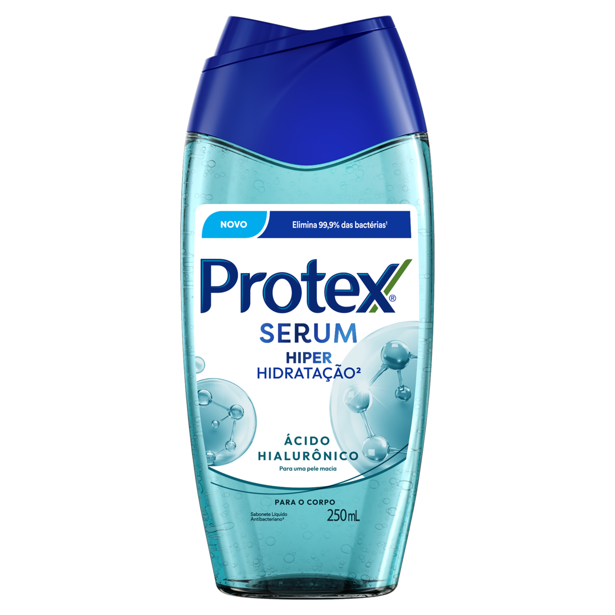 Sabonete L&iacute;quido Antibacteriano S&eacute;rum &Aacute;cido Hialur&ocirc;nico Protex Frasco 250ml