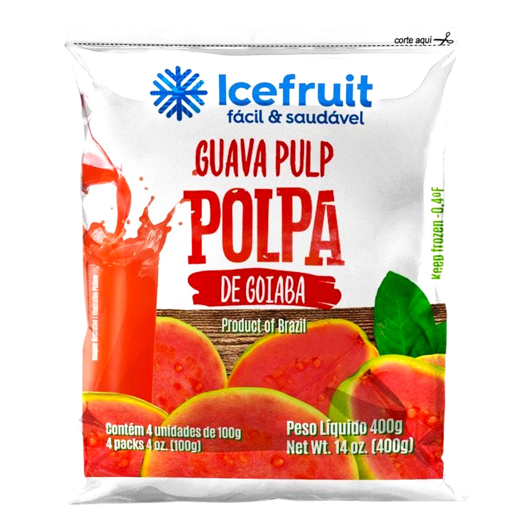 Polpa de Goiaba Congelada Icefruit 400g