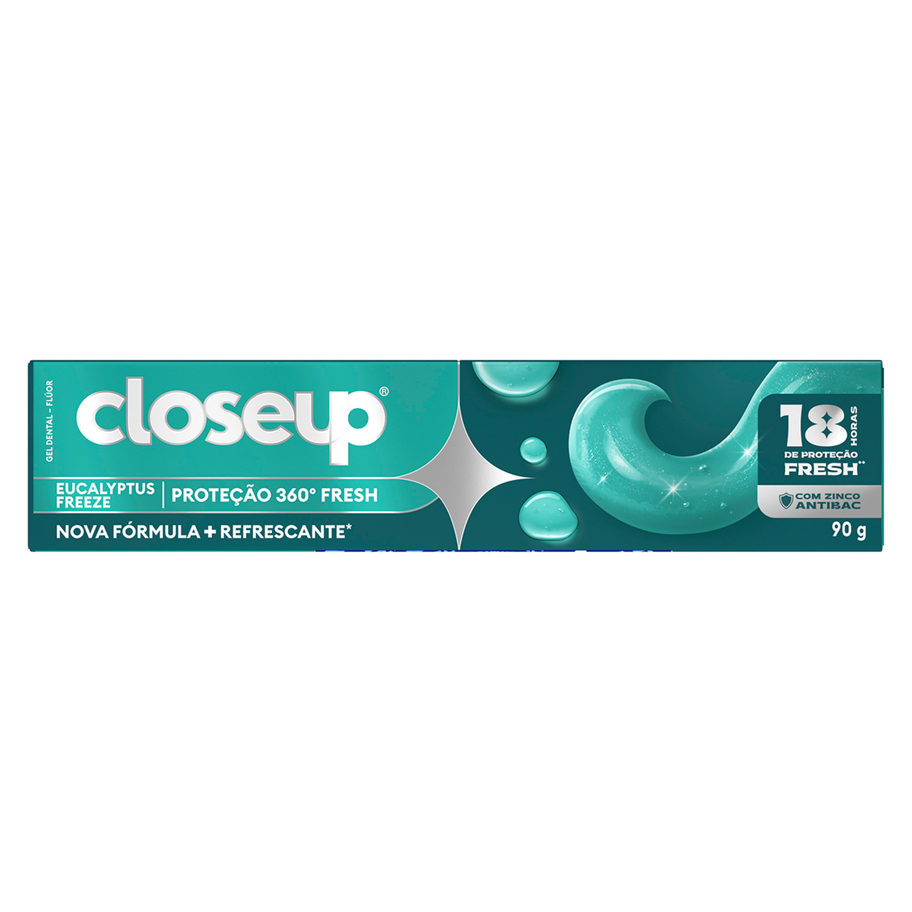Gel Dental Eucalyptus Freeze Closeup Prote&ccedil;&atilde;o 360&deg; Fresh Caixa 90g&nbsp;
