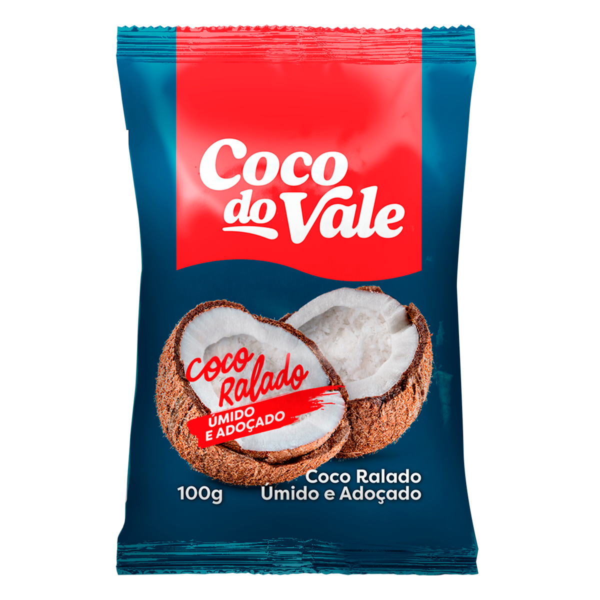 Coco Ralado &Uacute;mido e Ado&ccedil;ado Coco do Vale Pacote 100g