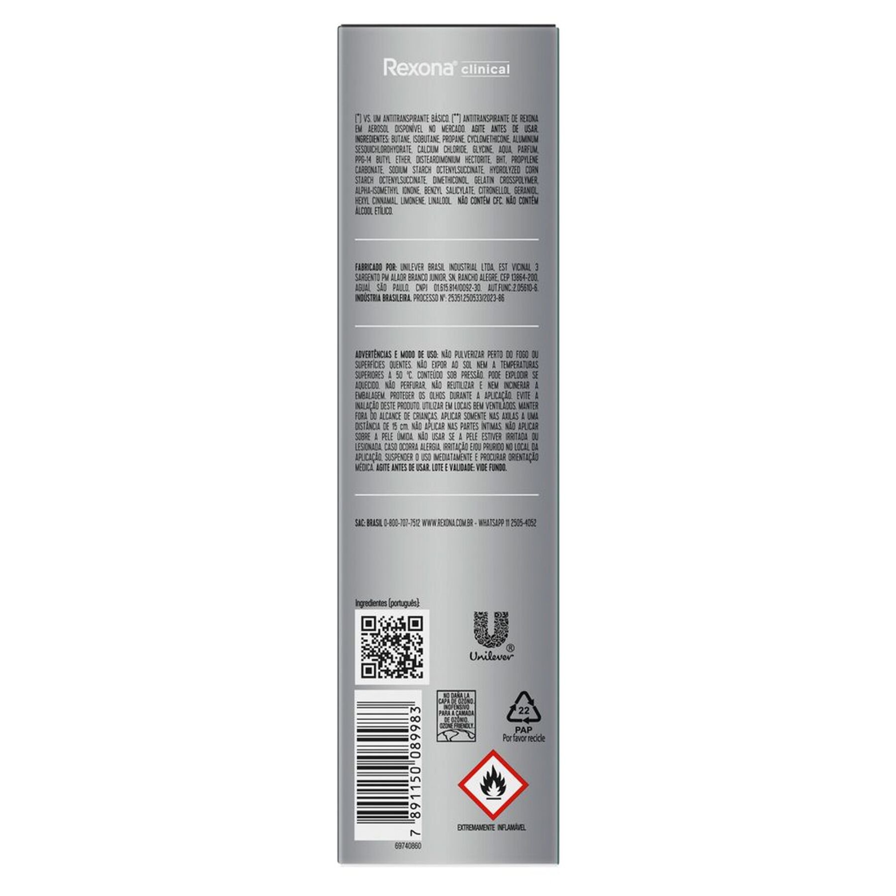 Desodorante Fresh Clinical Intense Rexona 150ml