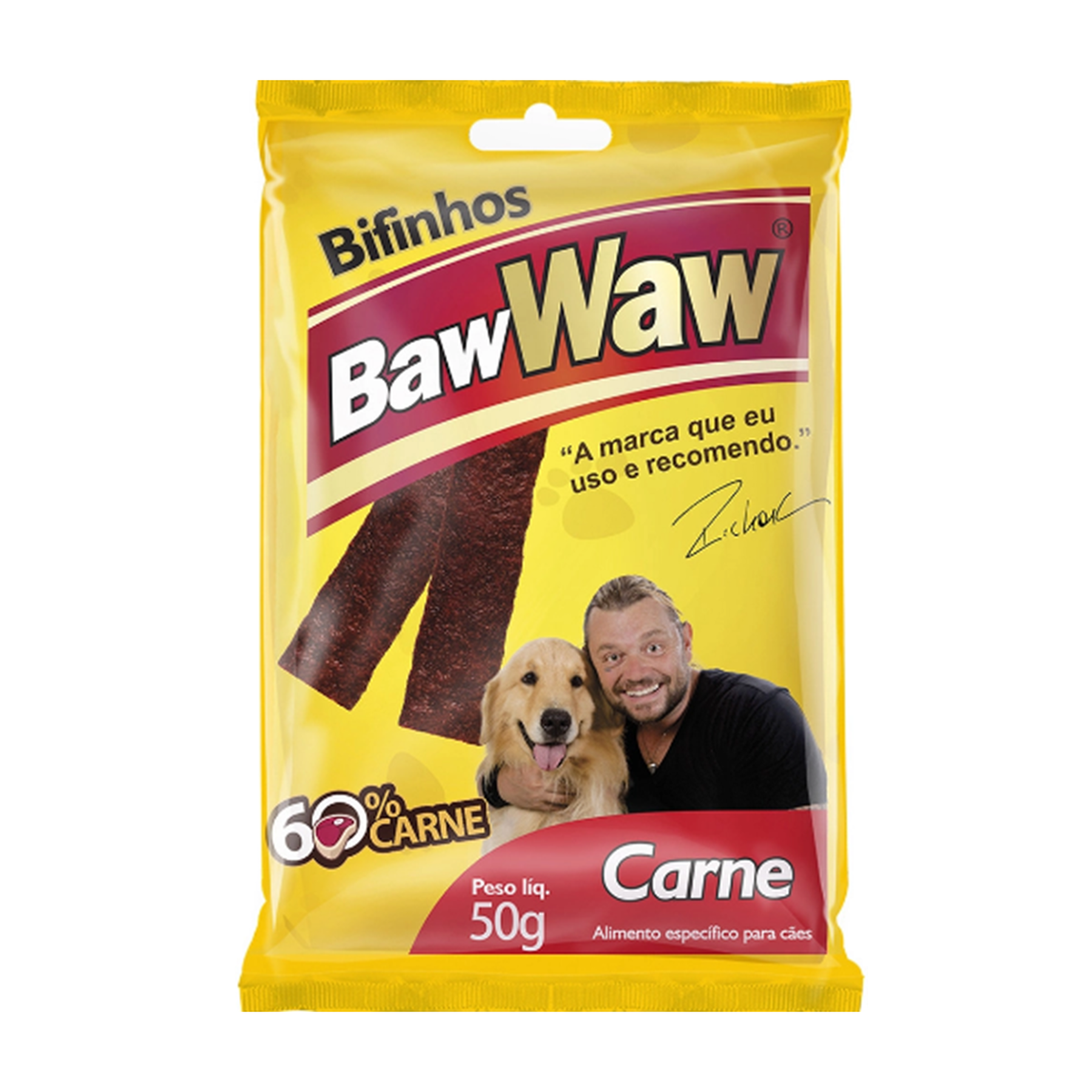 Bifinho para Cães Carne Baw Waw Pacote 50g