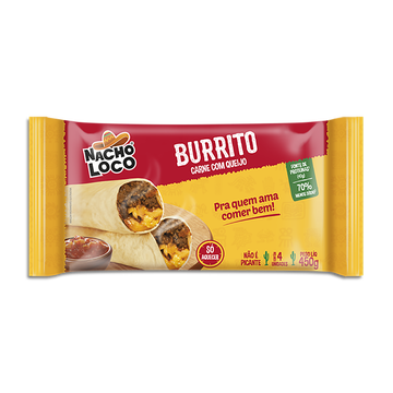 Burritos Carne e Queijo Nacho Loco 450g