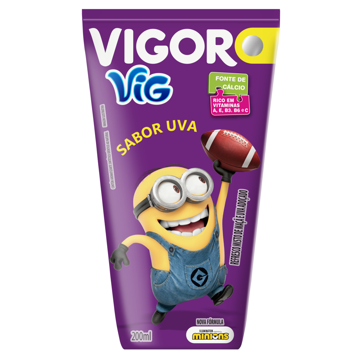 Refresco Ado&ccedil;ado Uva Vig Vigor Caixa 200ml