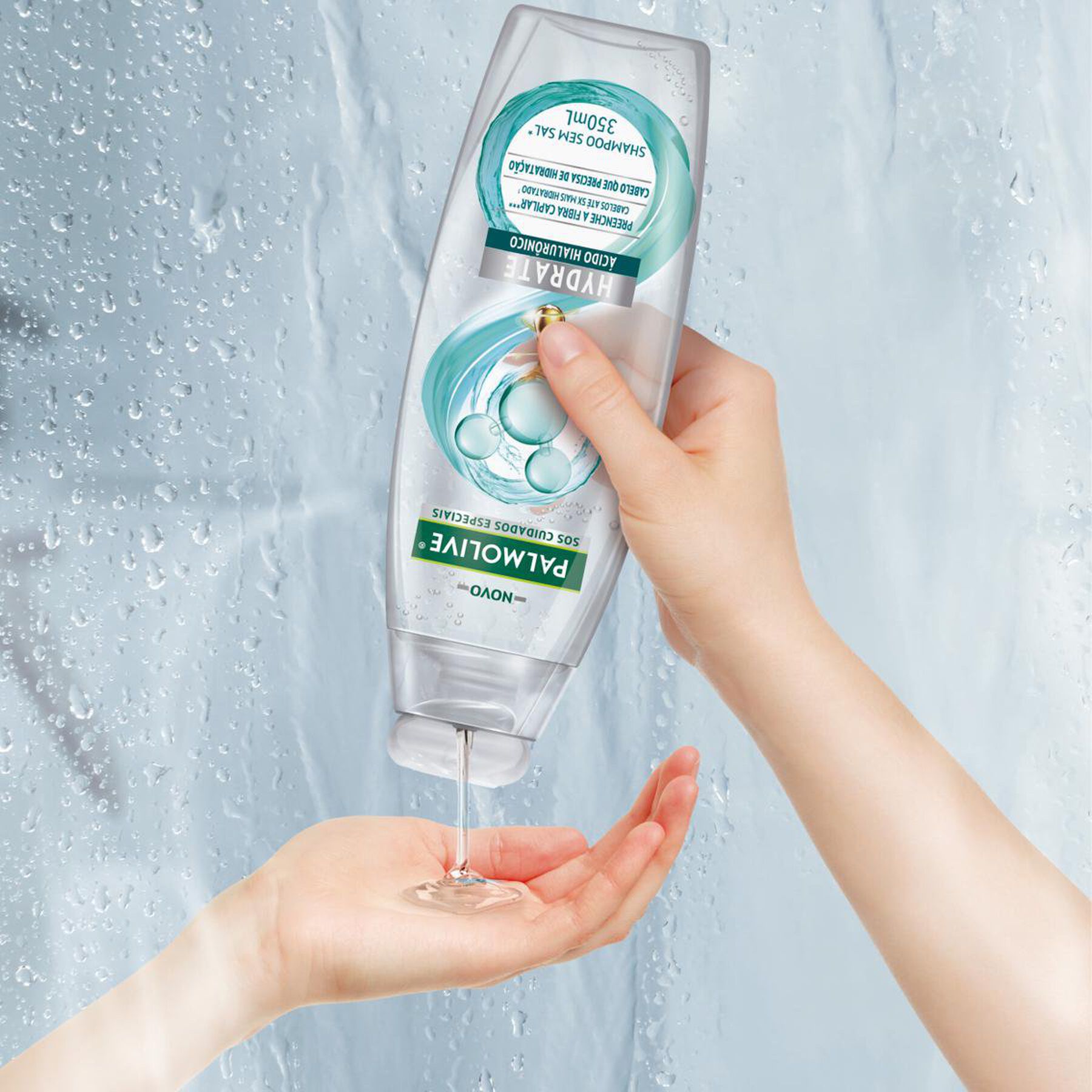 Shampoo Hydrate Ácido Hialurônico SOS Cuidados Especiais Palmolive Frasco 350ml