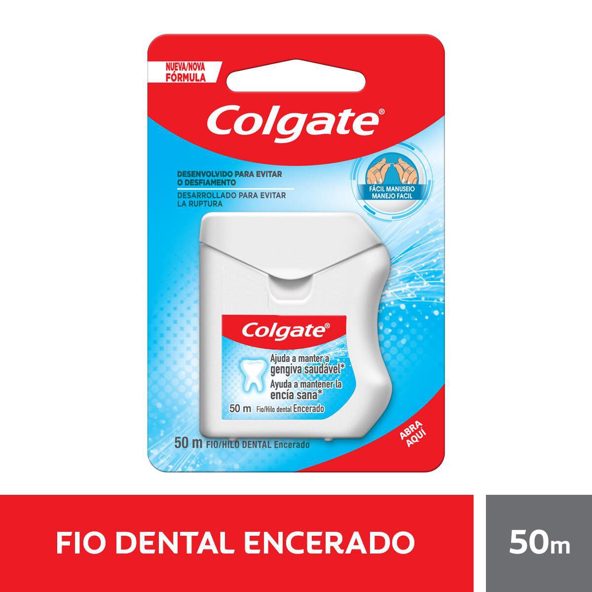 Fio Dental Encerado Colgate Cartela 50m