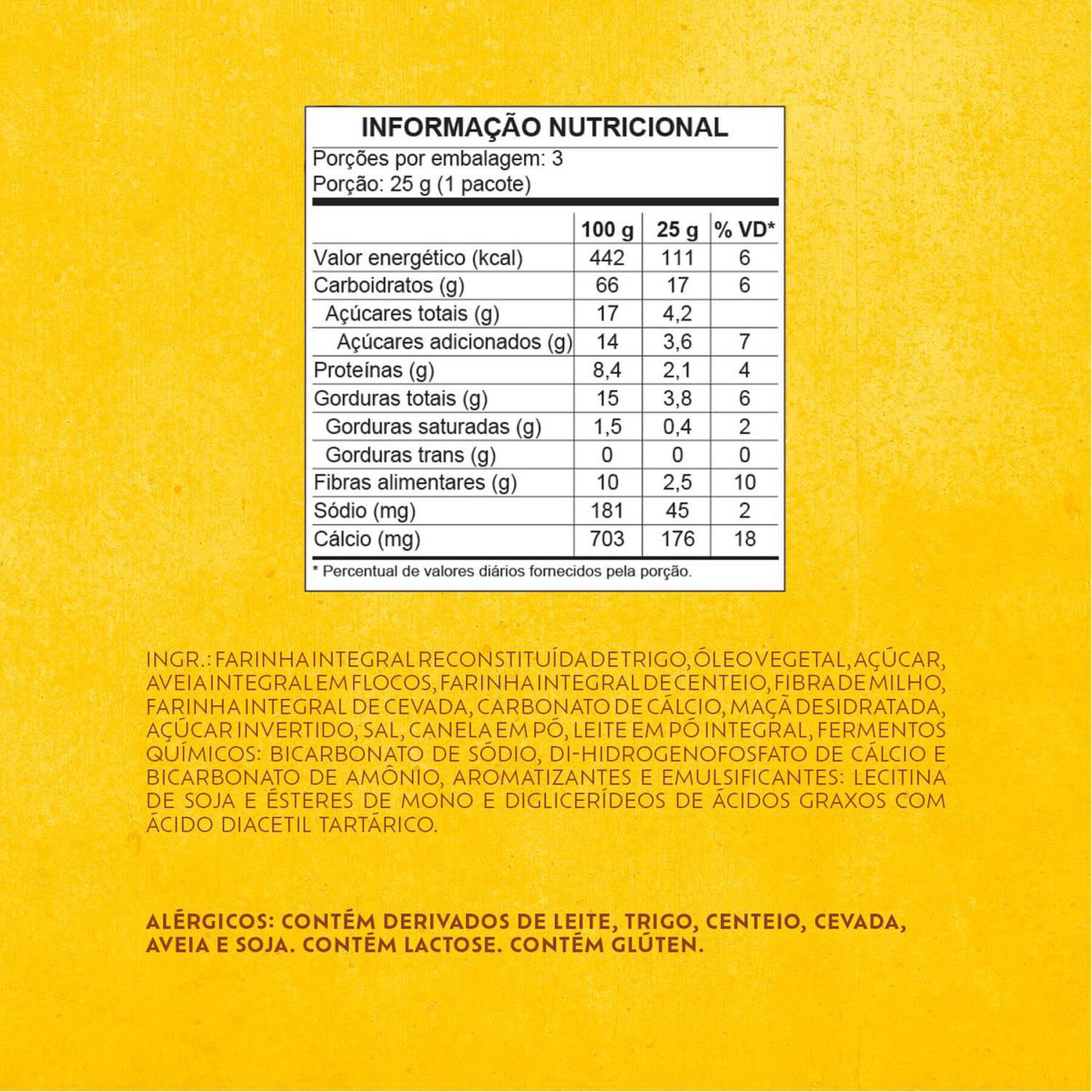 Biscoito Integral Ma&ccedil;&atilde; & Canela Belvita Caixa 75g 3 Unidades