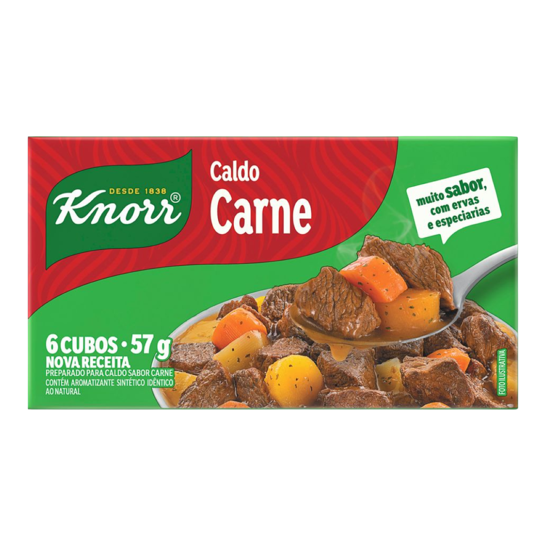 Caldo Tablete Carne Knorr Caixa 57g 6 Unidades