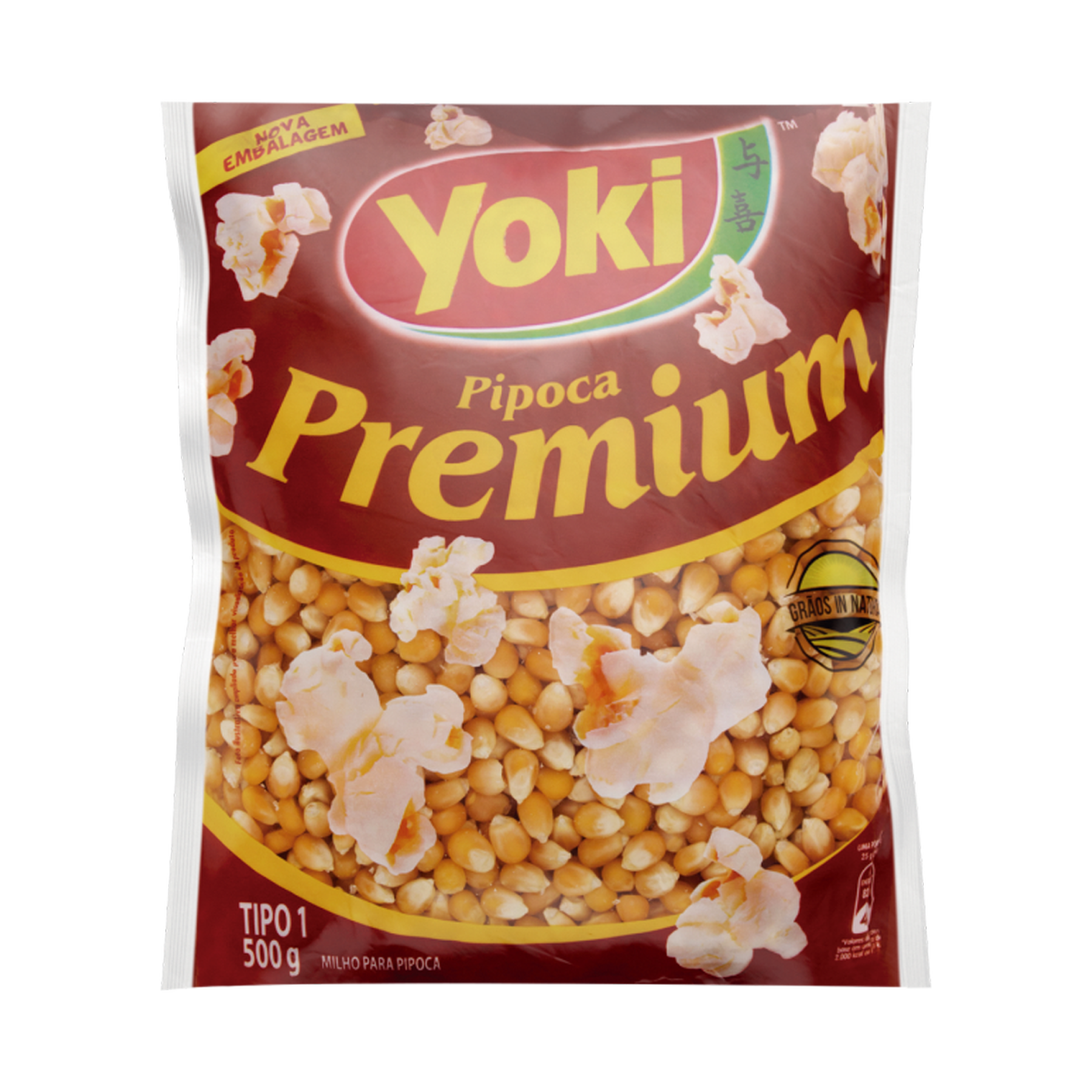 Milho para Pipoca Premium Yoki Pacote 500g