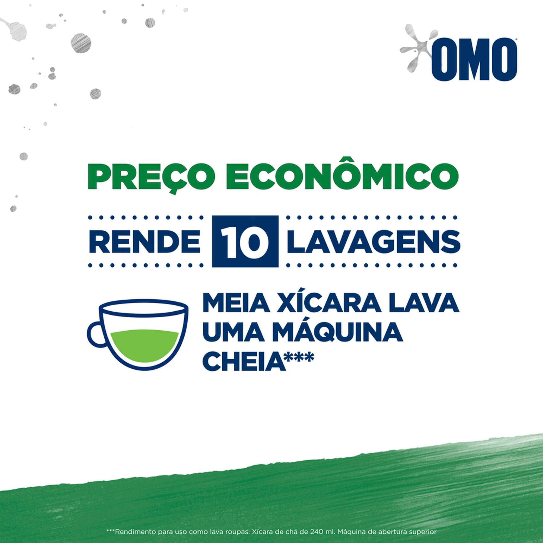 Lava Roupas em P&oacute; Lavagem Perfeita Omo Sanitiza e Higieniza Caixa 800g&nbsp;&nbsp;&nbsp;