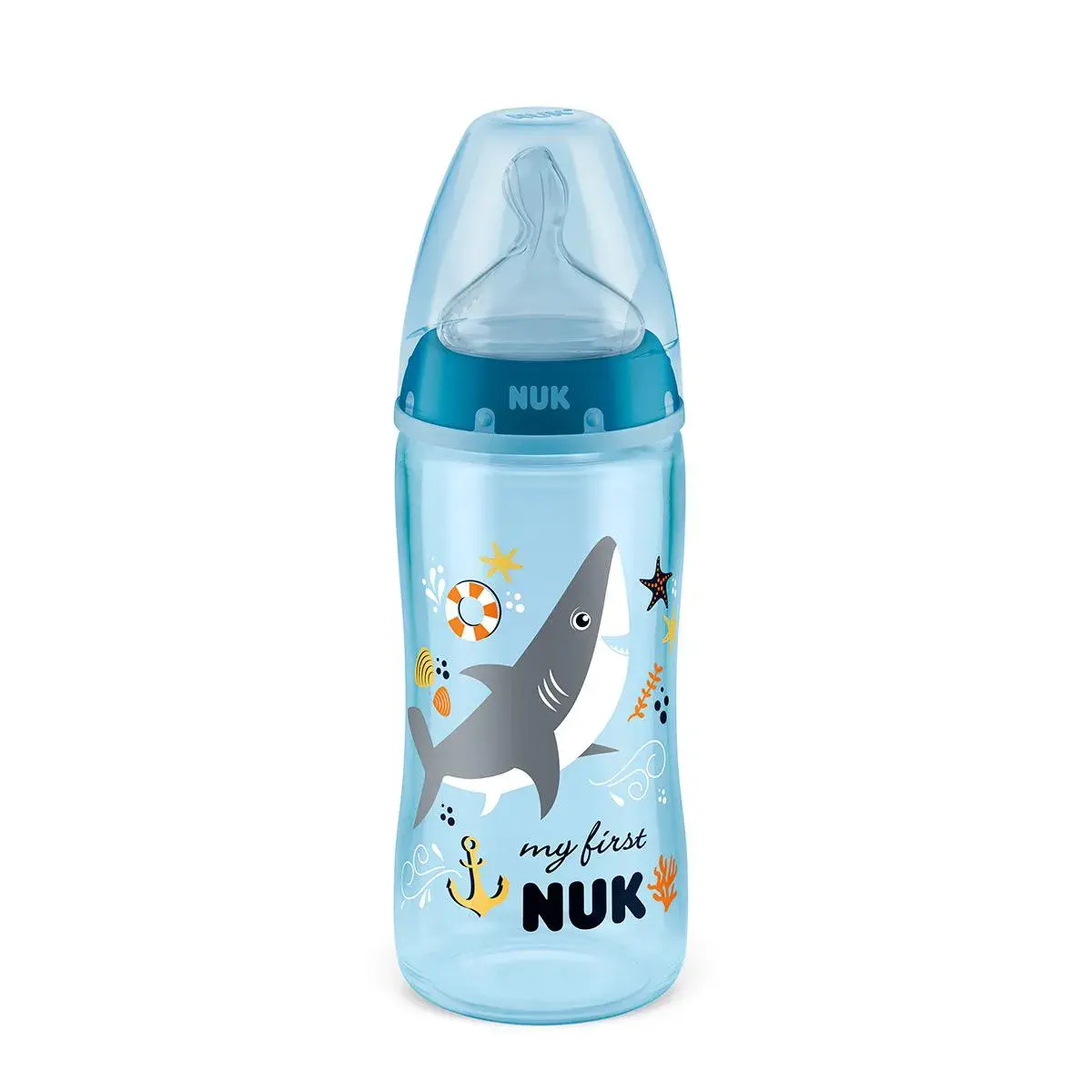 Mamadeira Azul My First NUK 300ml Tam. 2&nbsp;
